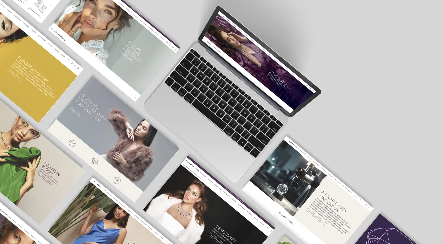 Diamond Club UI Designs