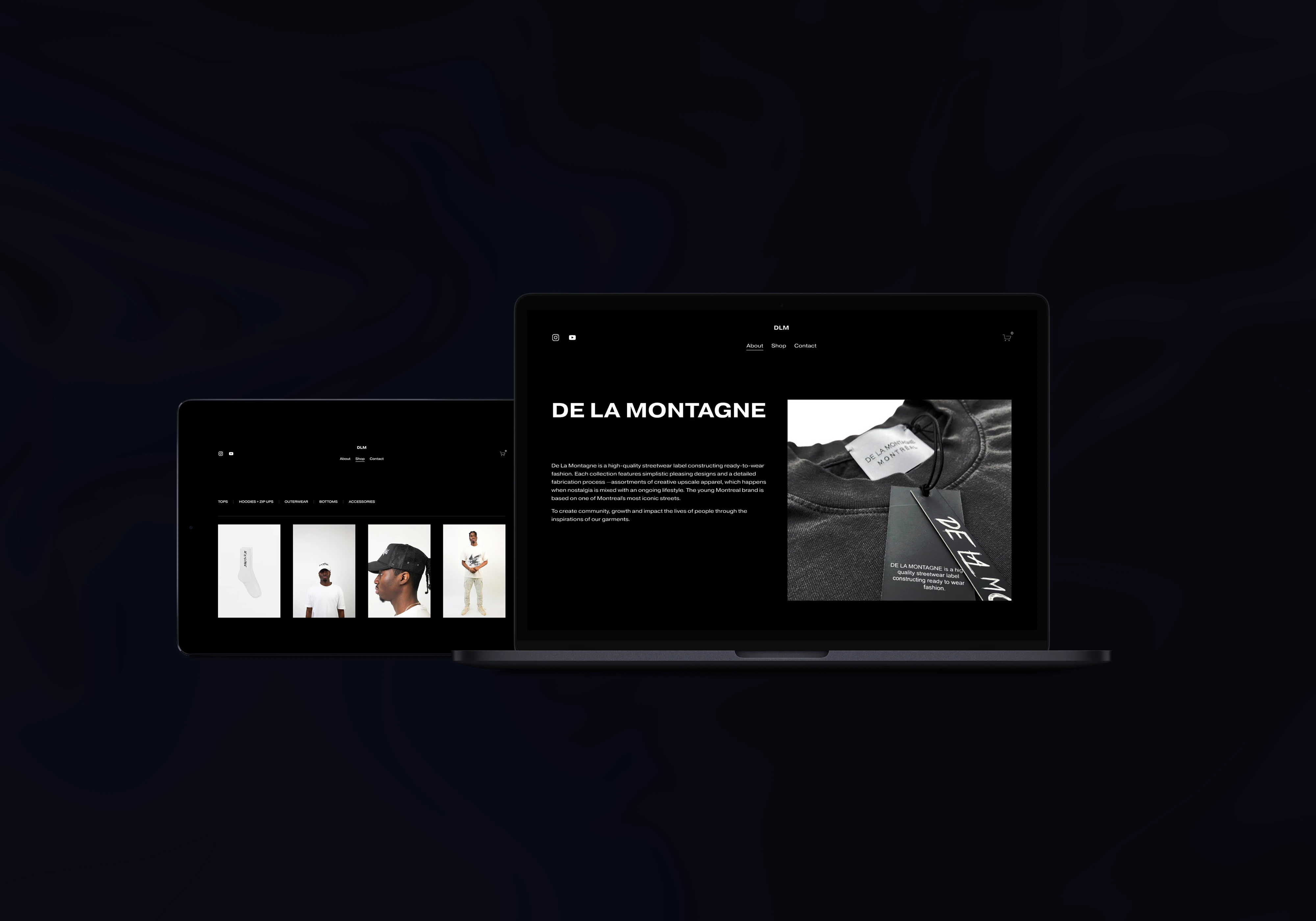 tablet screen + laptop screen
