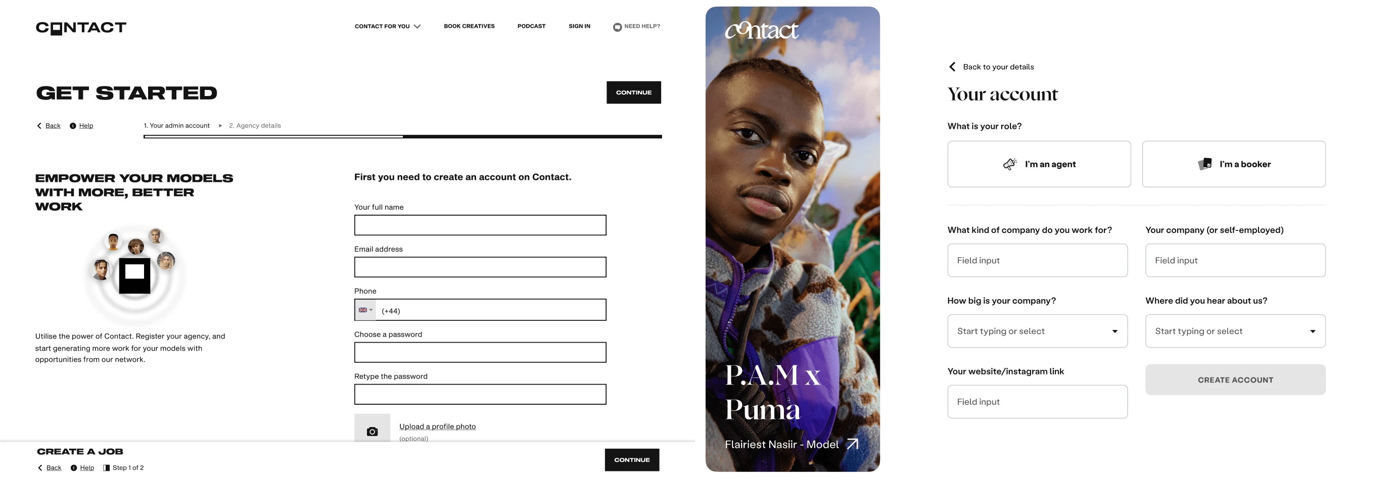 Dashboard UI, before and after
