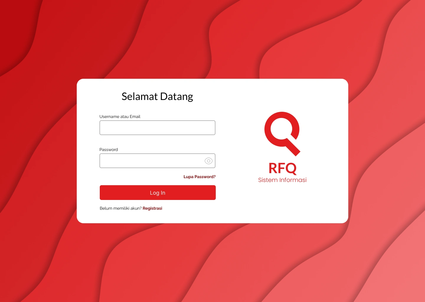 The app is logged in protected.