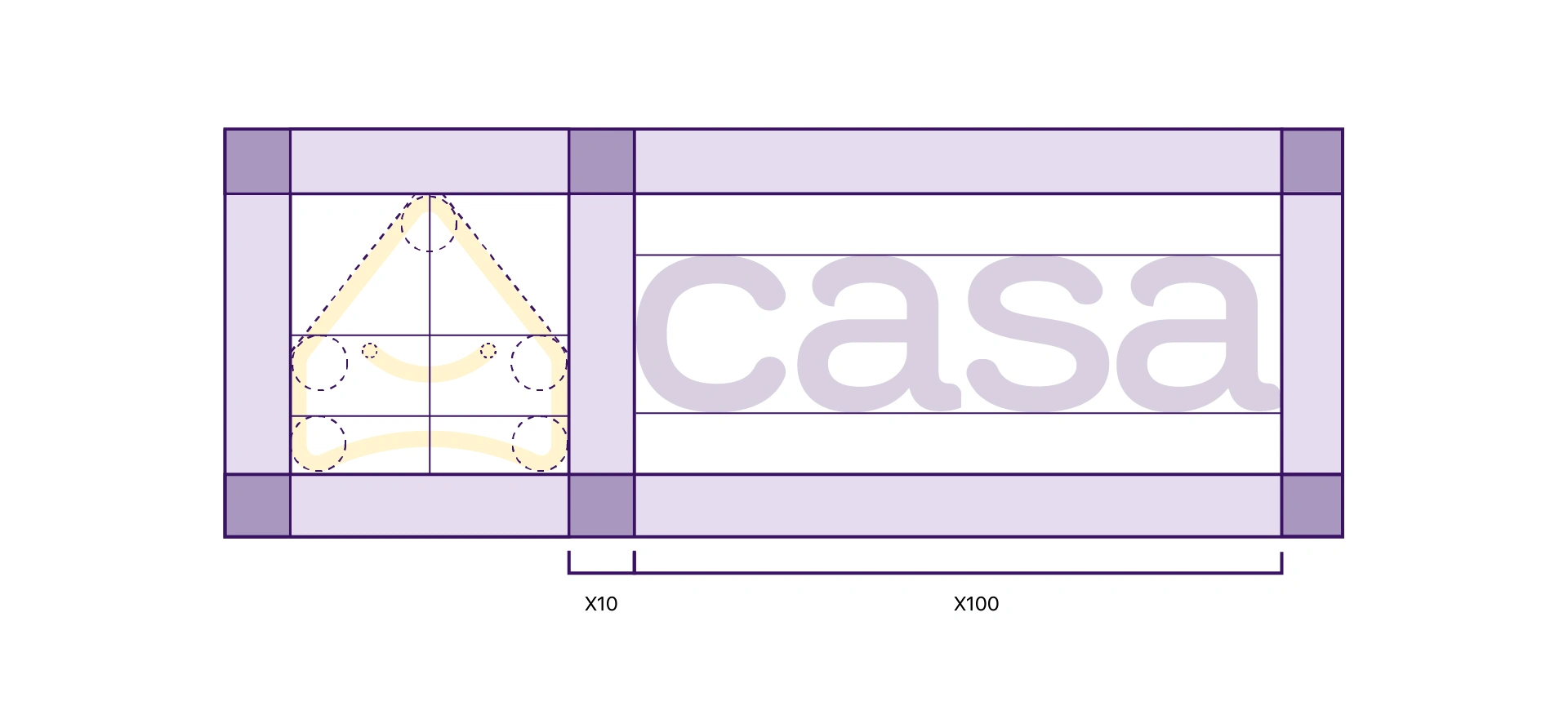 Grid spacing for the brand Casa