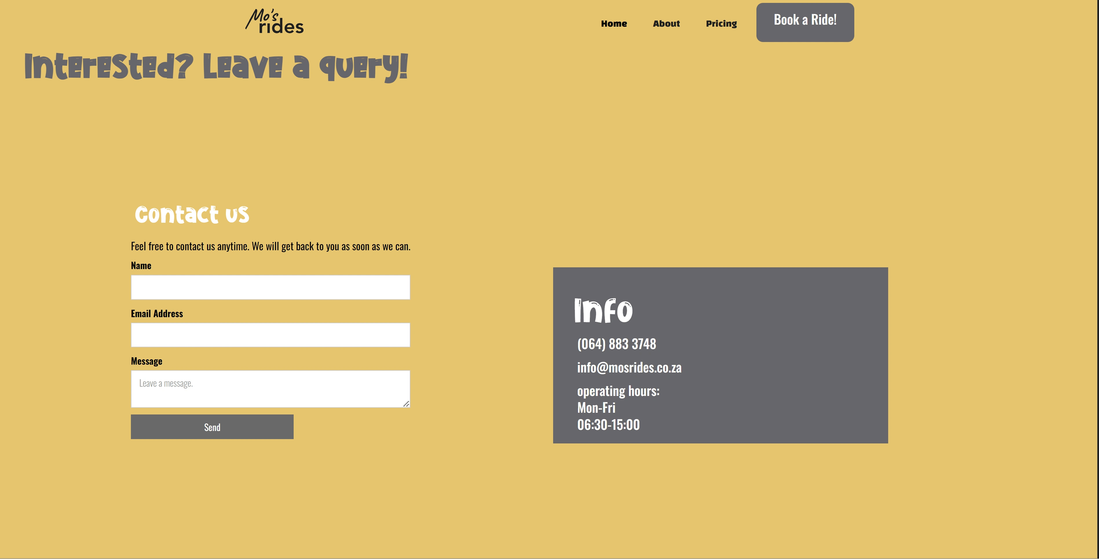 Query Section