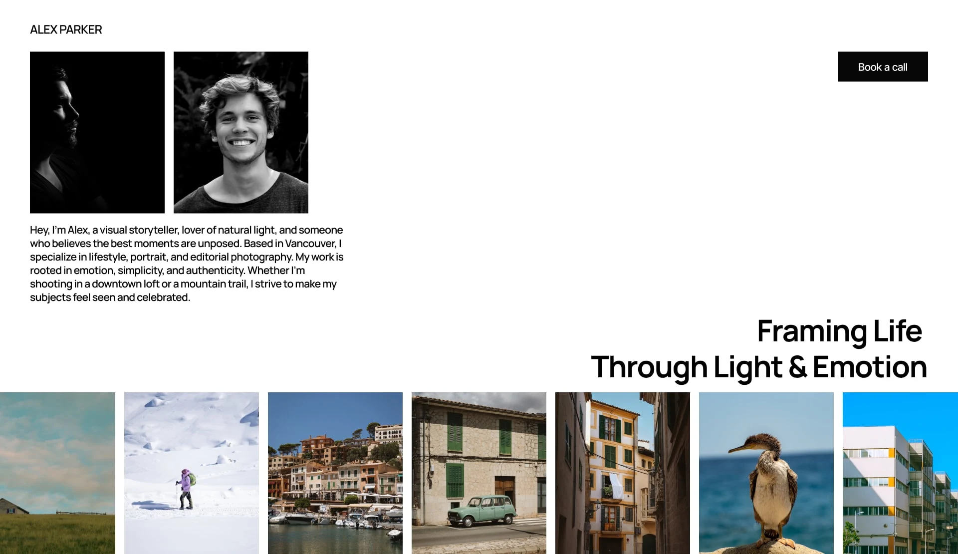 Photographer Portfolio