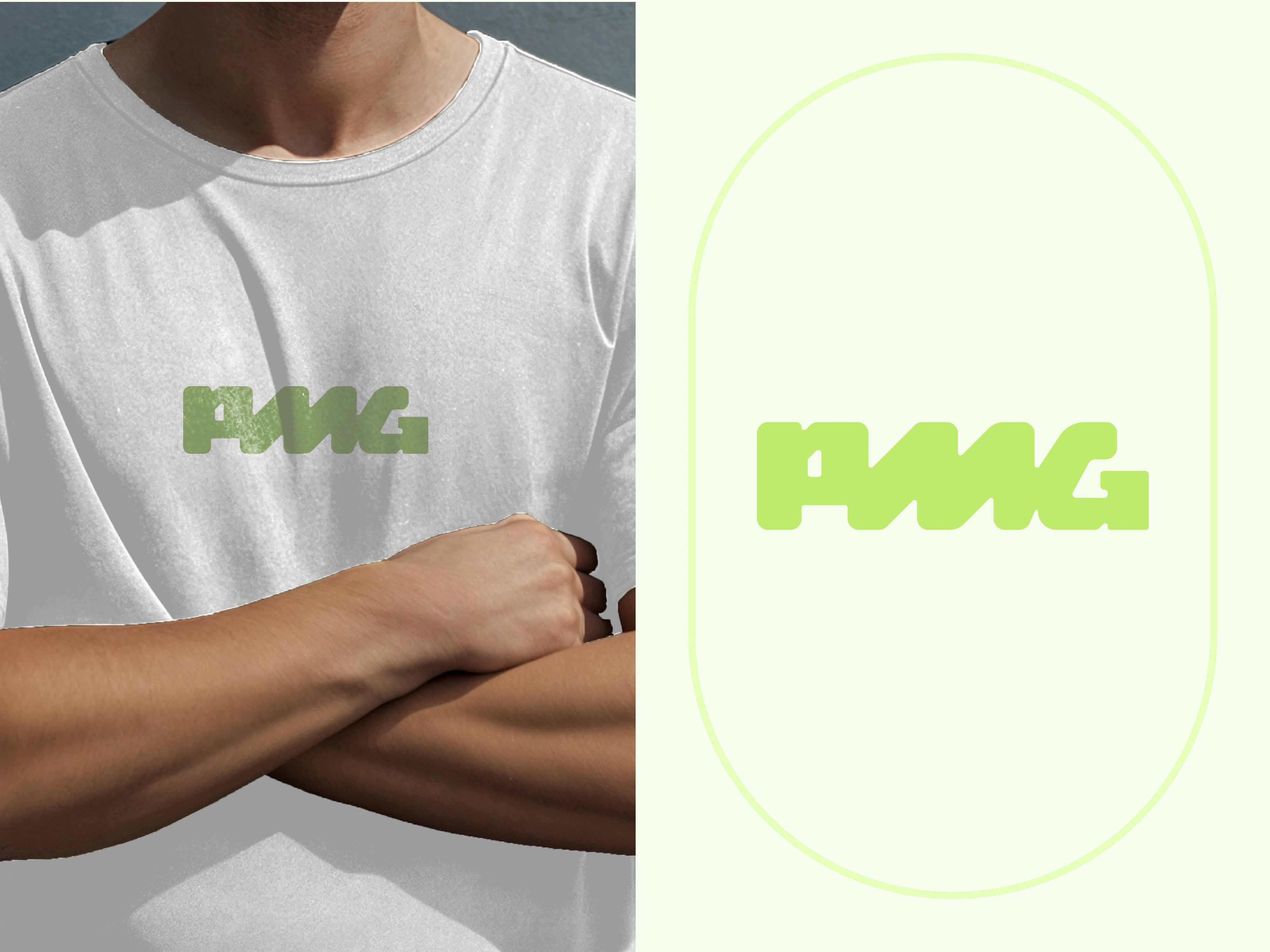 New PMG logo on t-shirt.