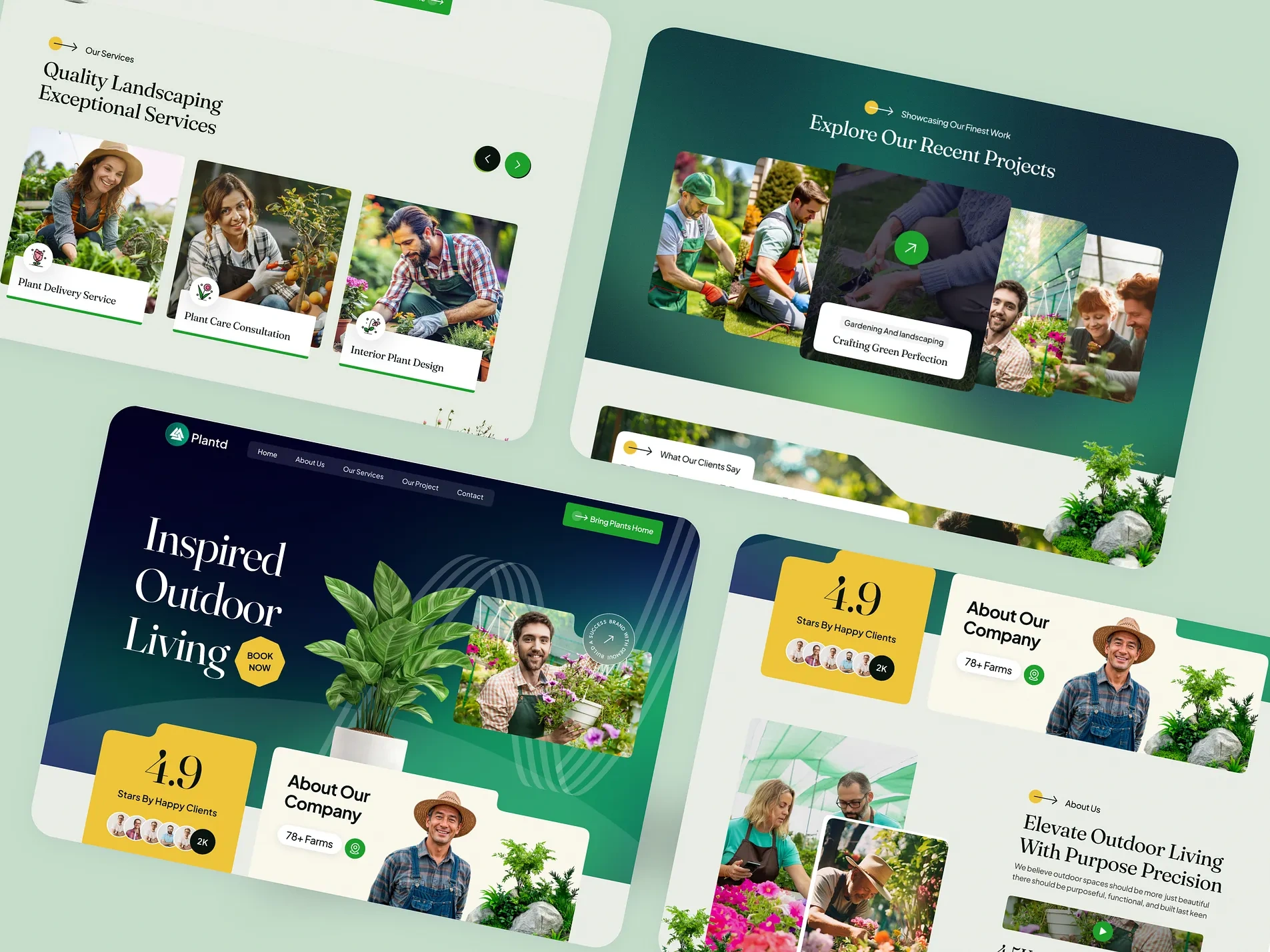 Gardening & Landscaping Website — Clean, Natural, and Built to Grow | Awaiz Kazi 
