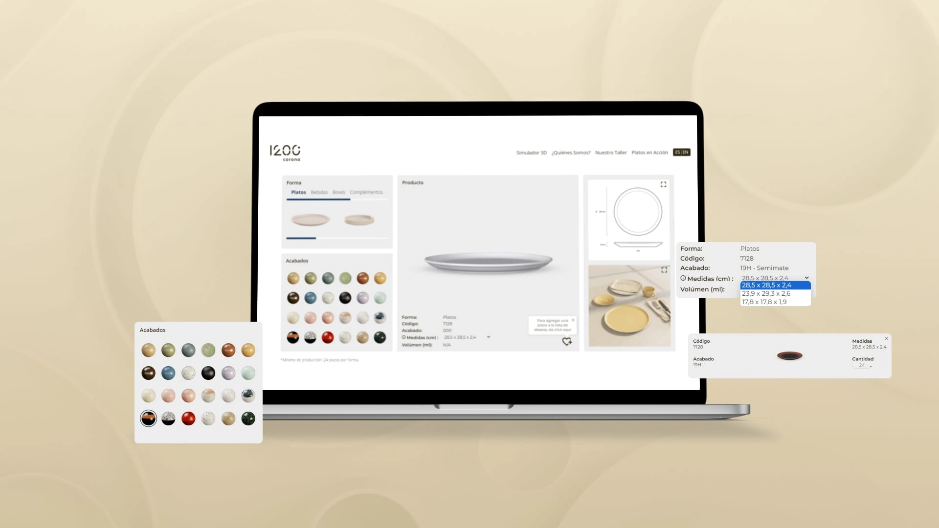 Components of 1200°corona