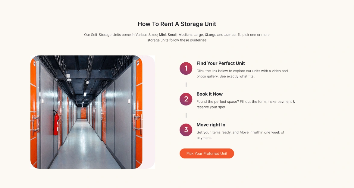 THE BOOKING FLOW STEPS