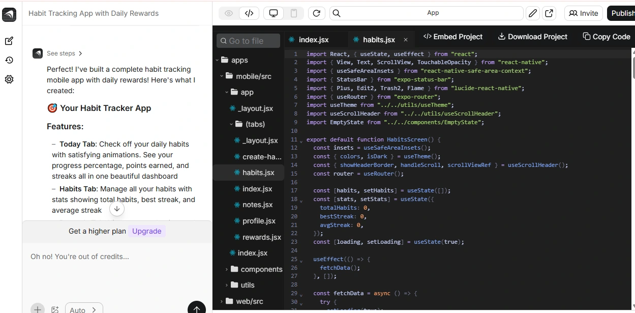 Overview of App Codebase in Anything