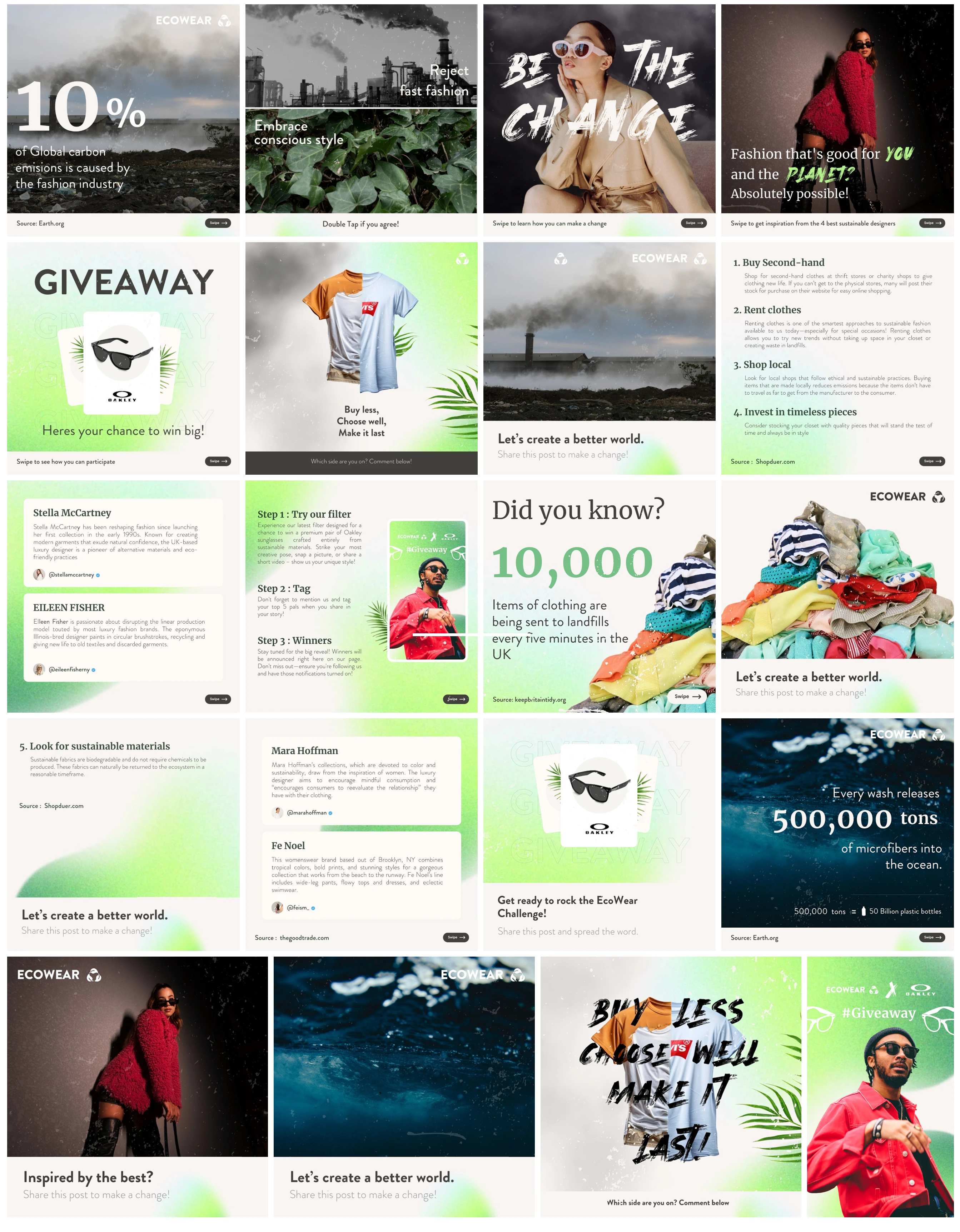 Ecowear social media campaign - Instagram