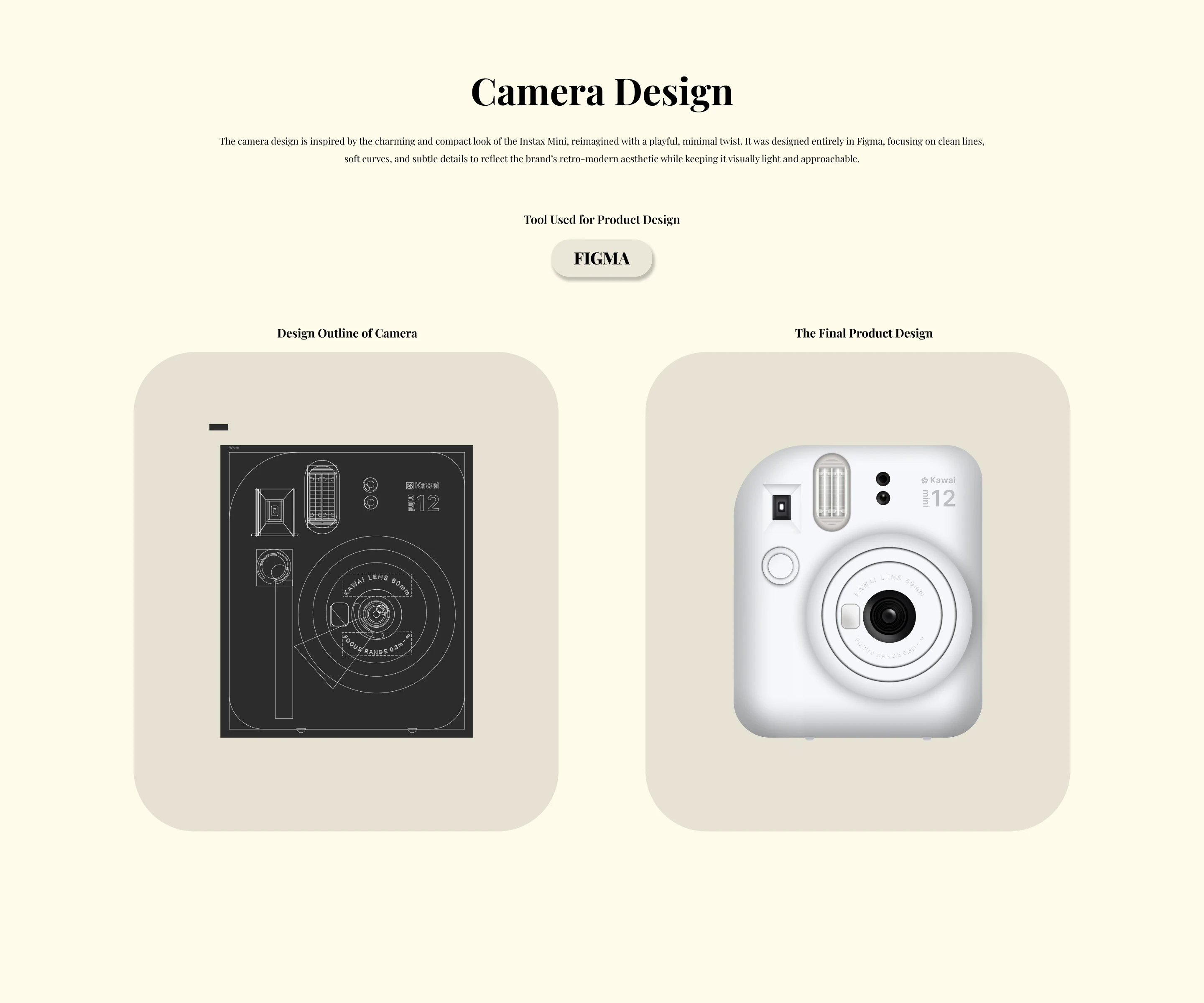Camera Designed in Figma