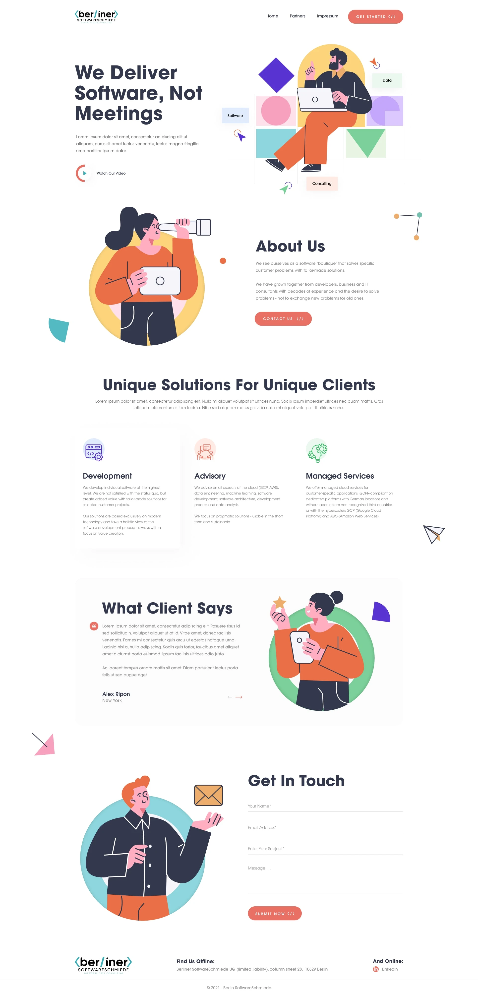 Berliner Software Architects: Solutions
