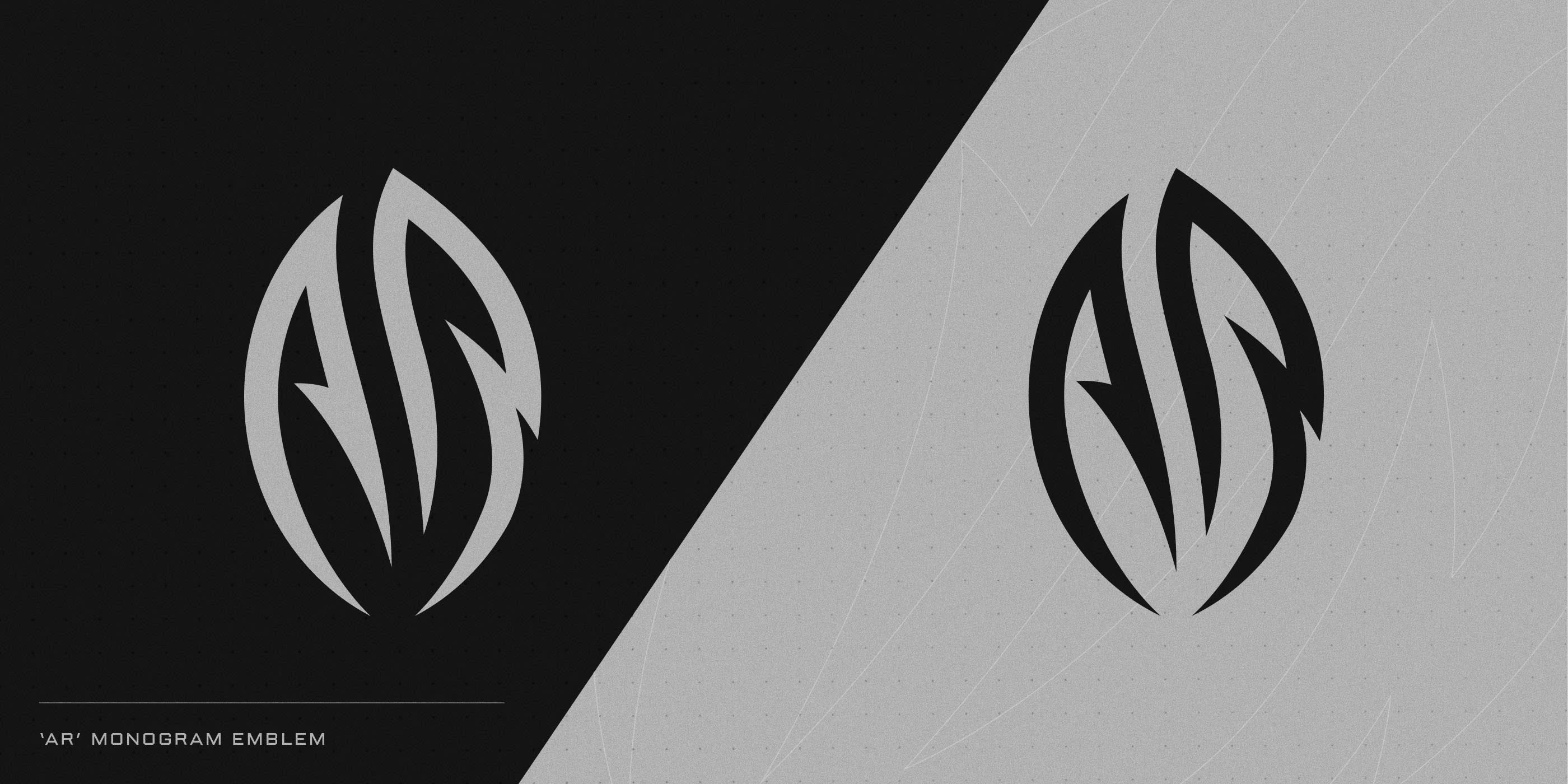 'AR' Monogram Emblem