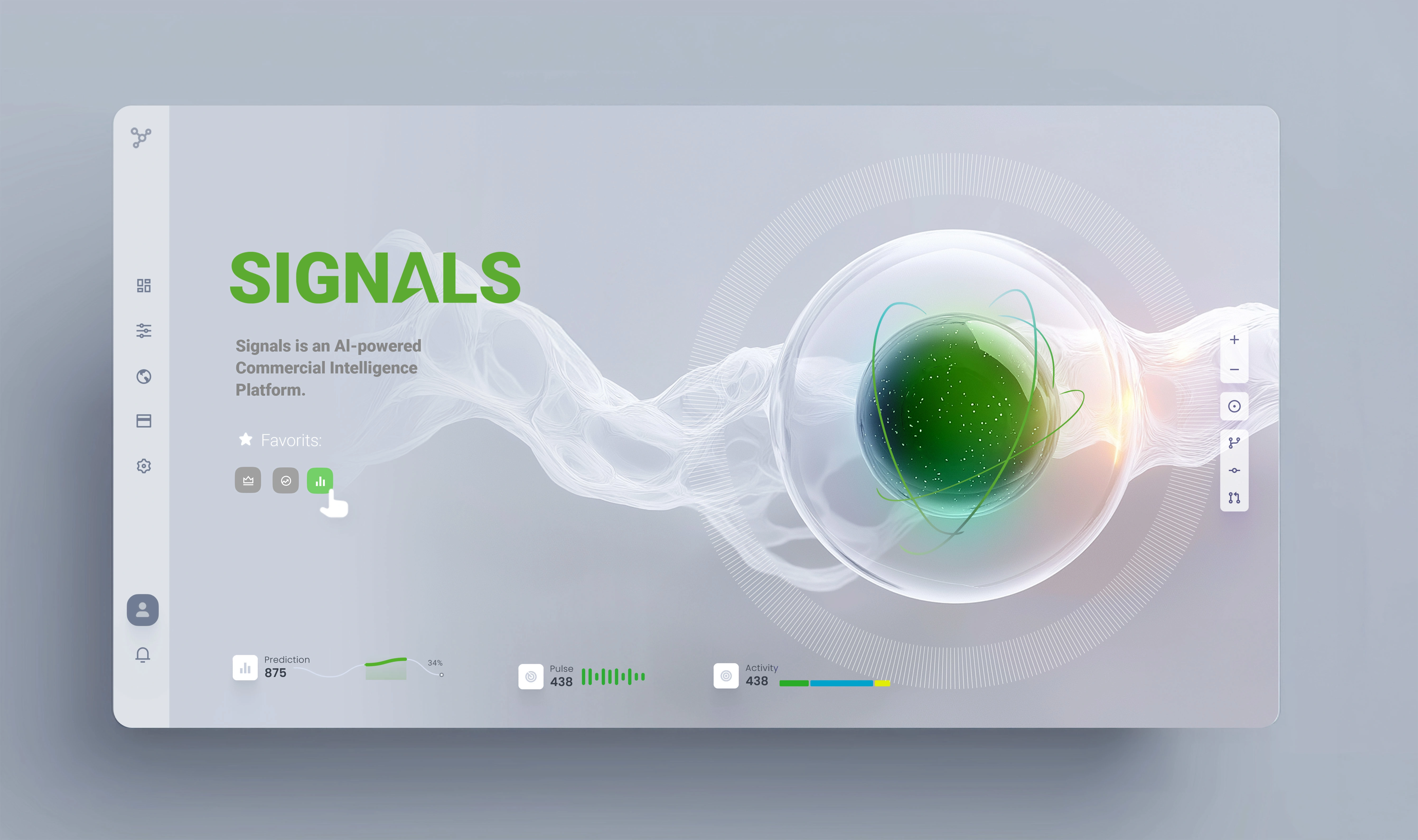 A concept built around the idea of ‘new life’ — visualizing a signal forming its own nucleus, energy flow, and structure. This direction represents how a single insight can grow into a new opportunity, product, or venture when given the right conditions.