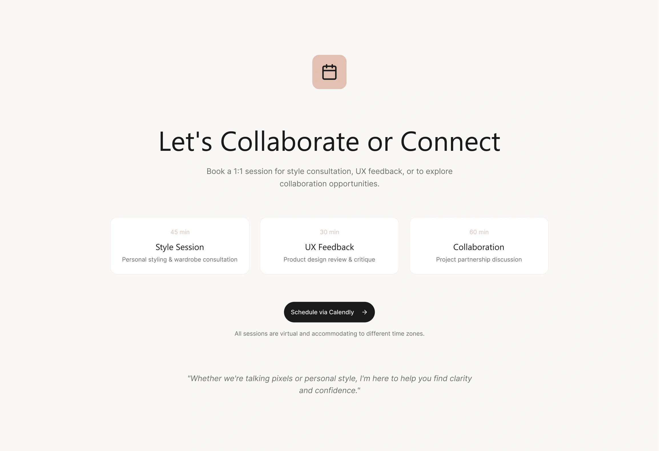 Integrated Schedule via Calendy