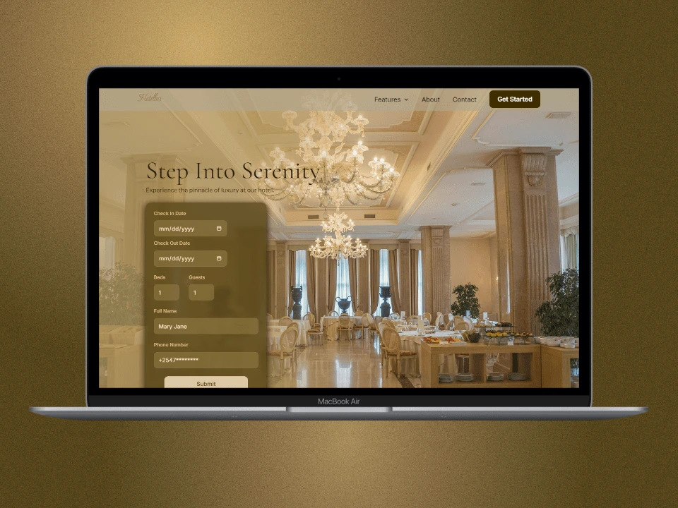 View on a laptop & desktop.