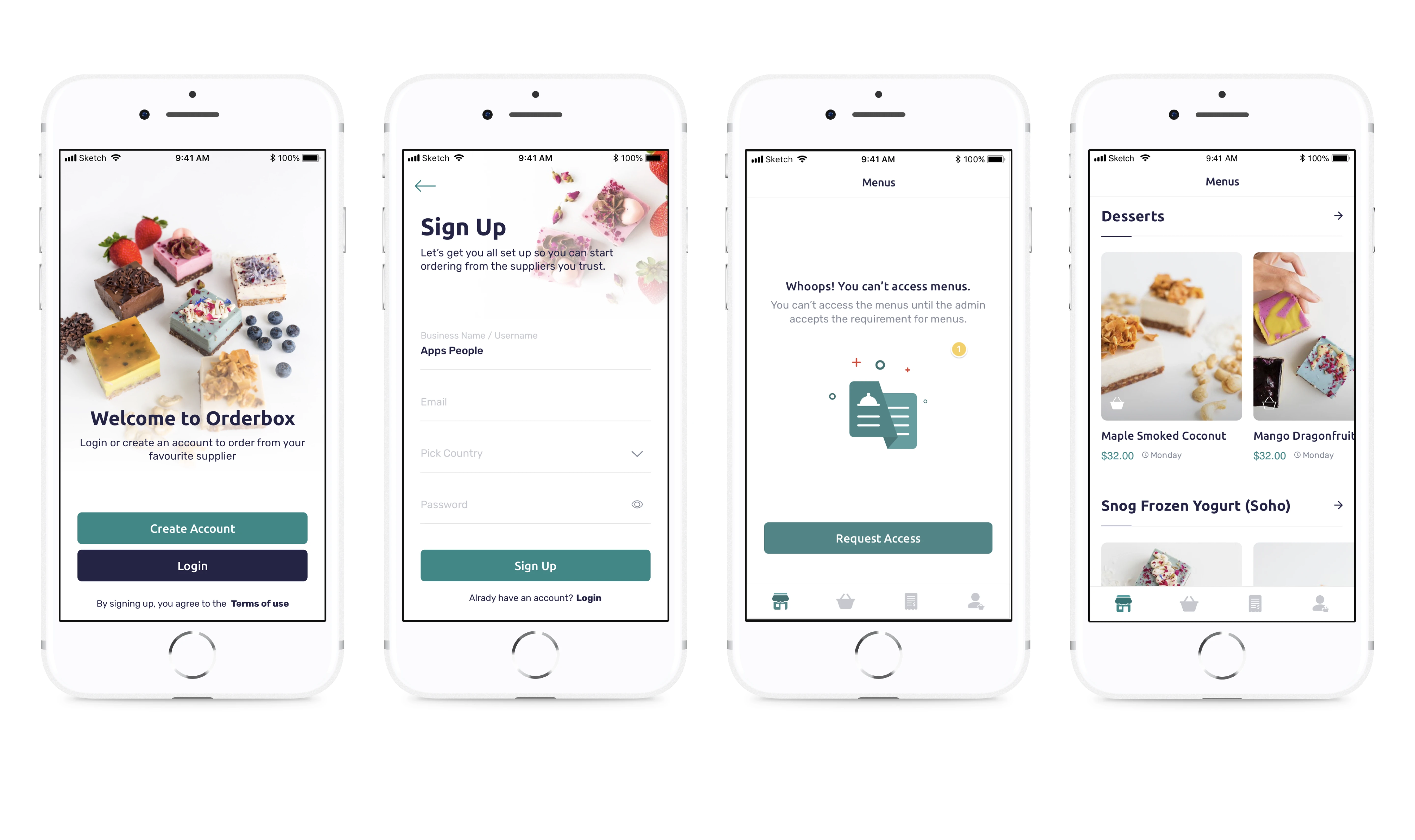 OrderBox Mobile App for Customers