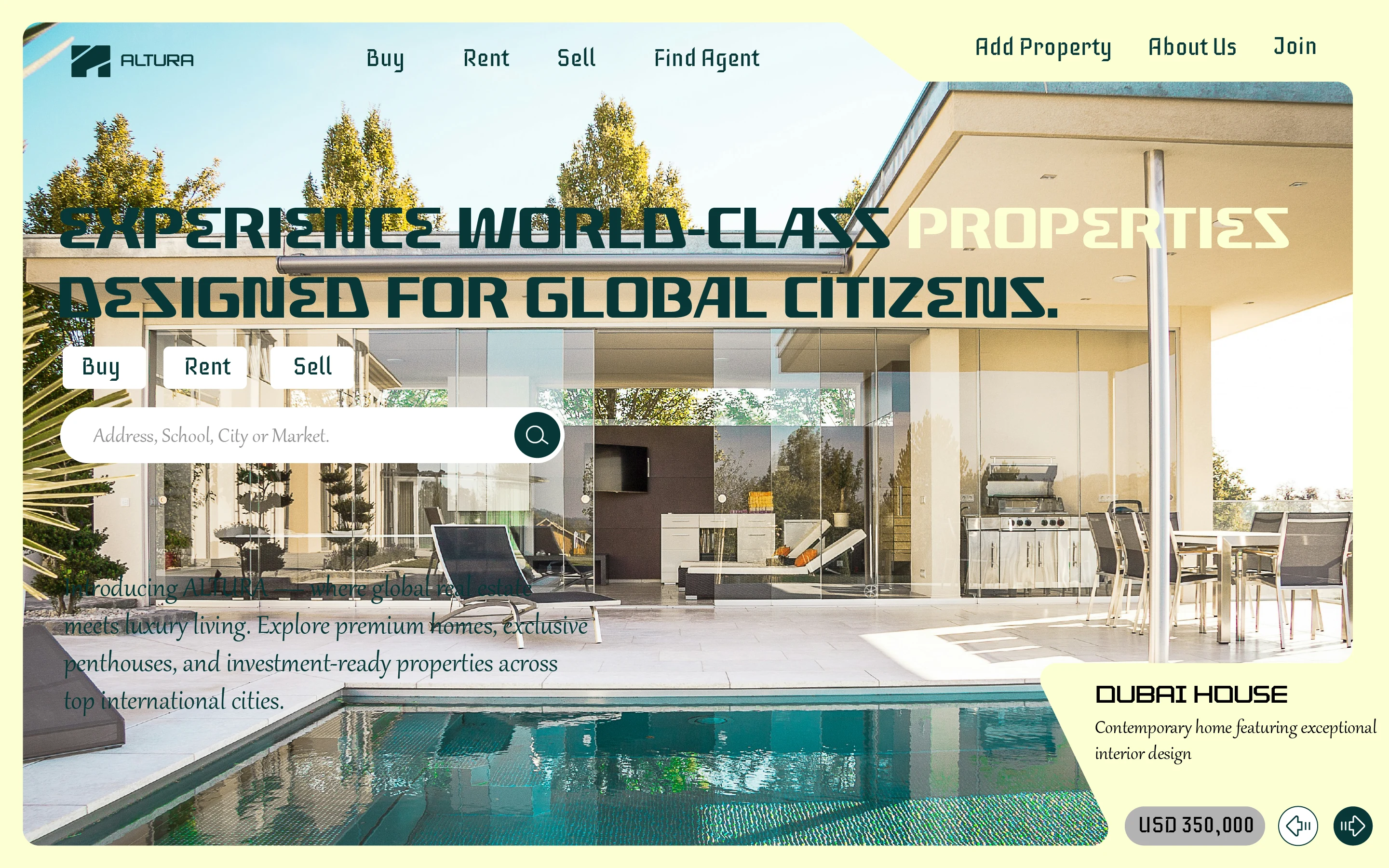 Website Homepage/ Hero Section