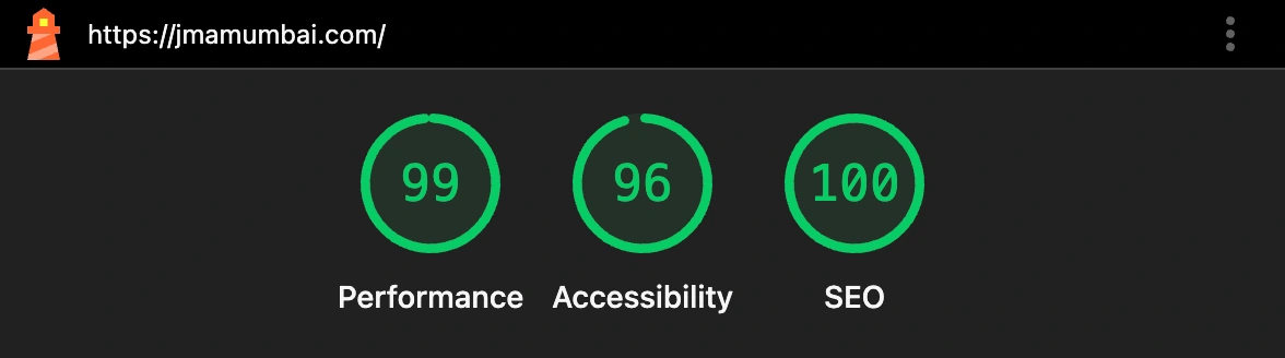 Google Lighthouse Report