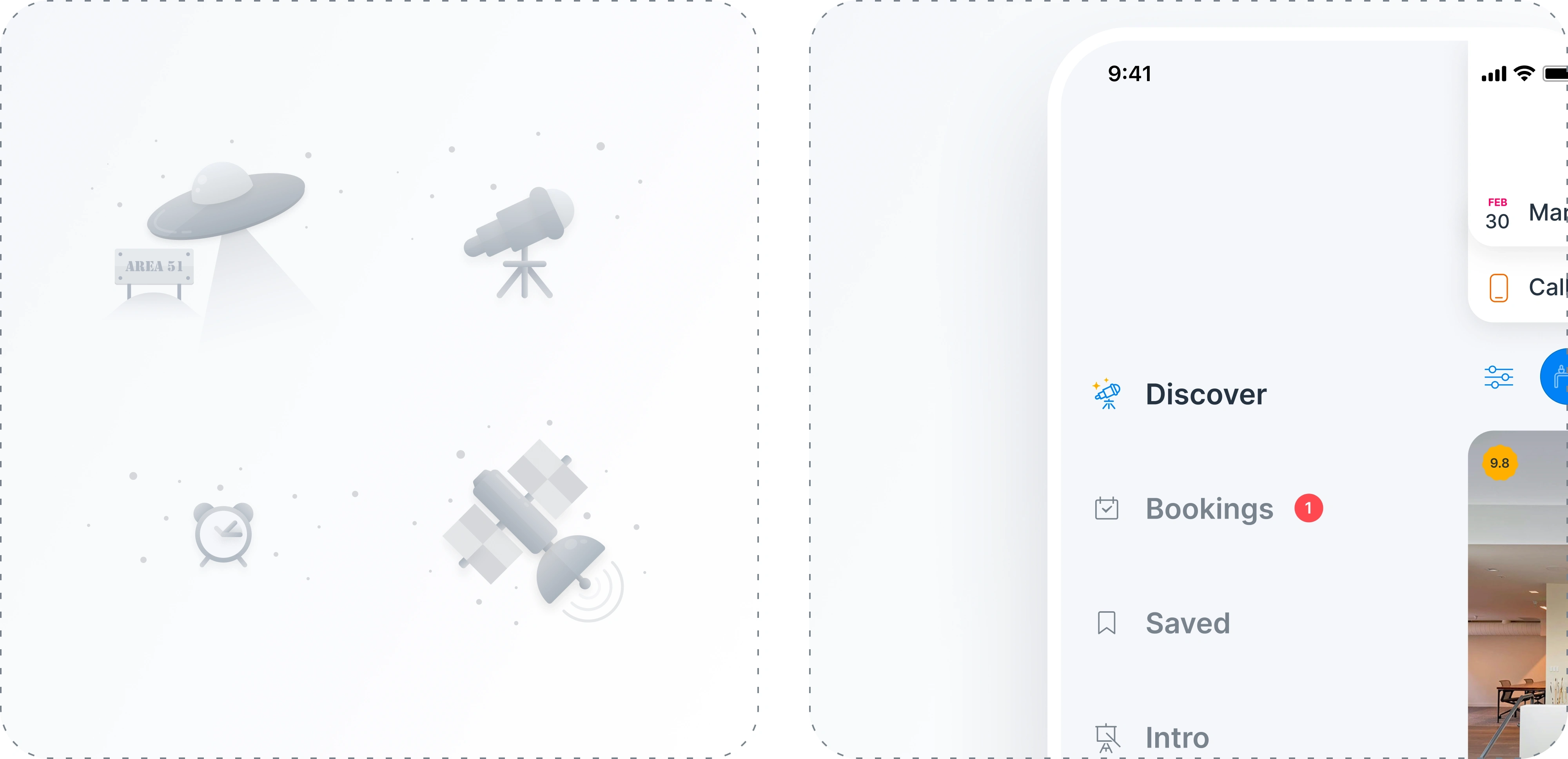 Custom Illustrations, Iconography, and Mobile Menu