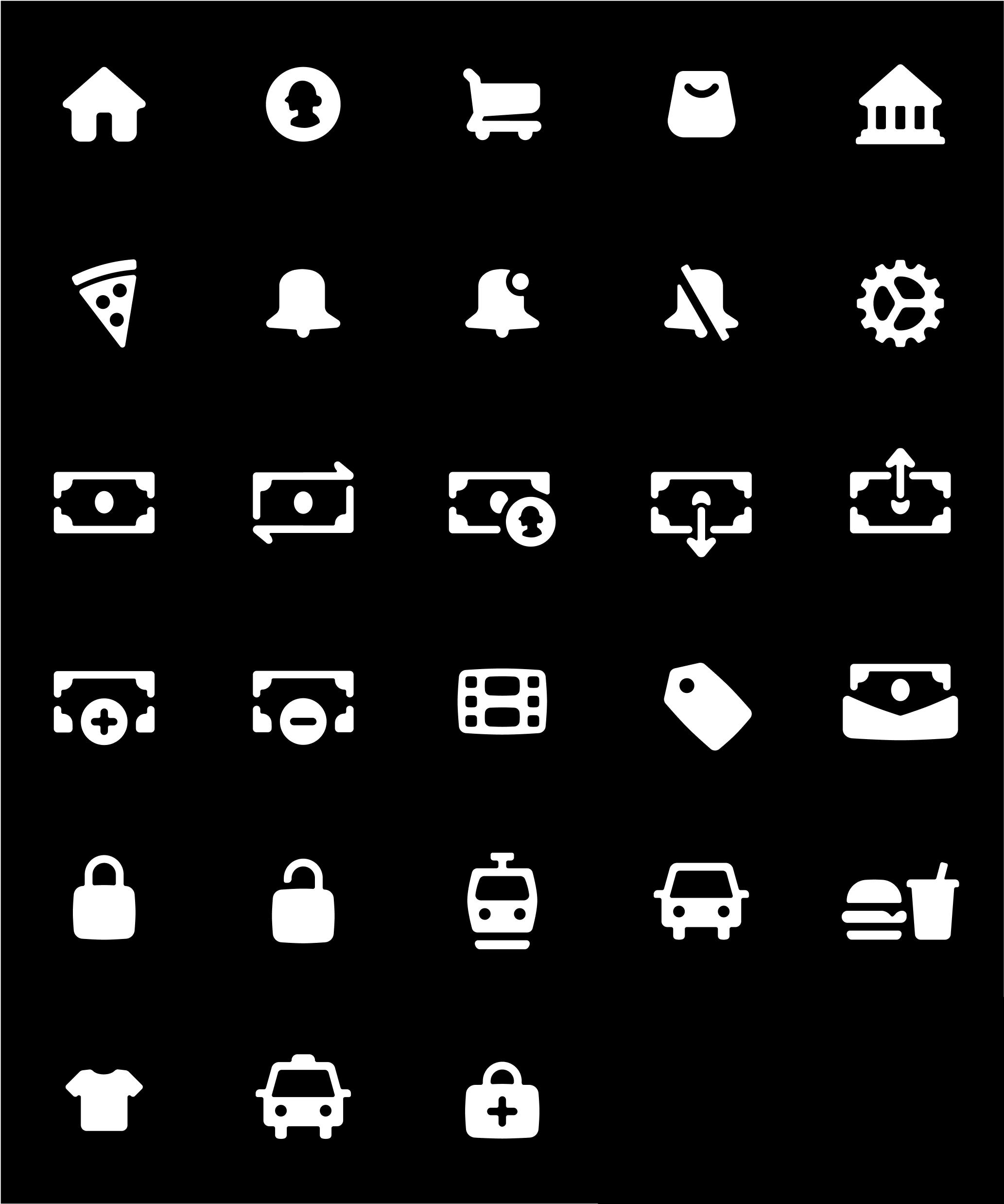 In-app glyph designs