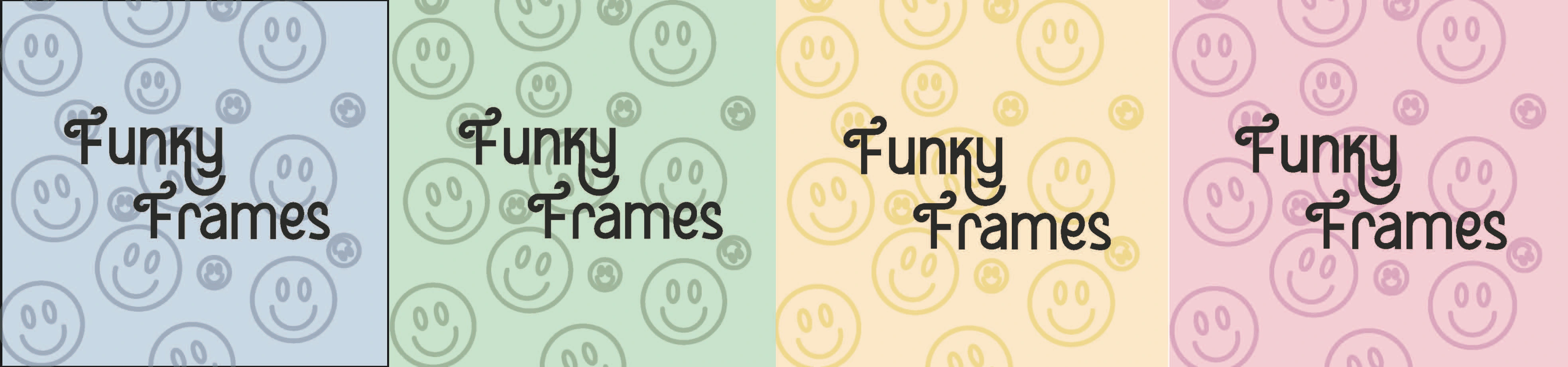 Main Logo with selected color palette. Color choices: #fbe7cd, #f6d0da, #cae7d5, #cbdaec