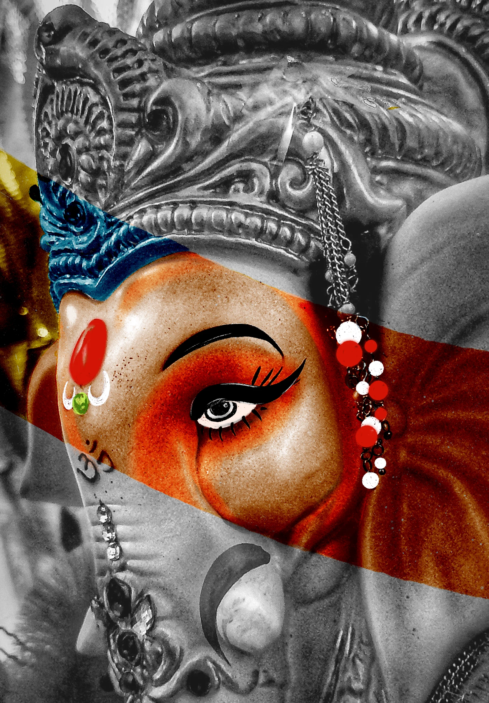 Colored Divine Ganesha
