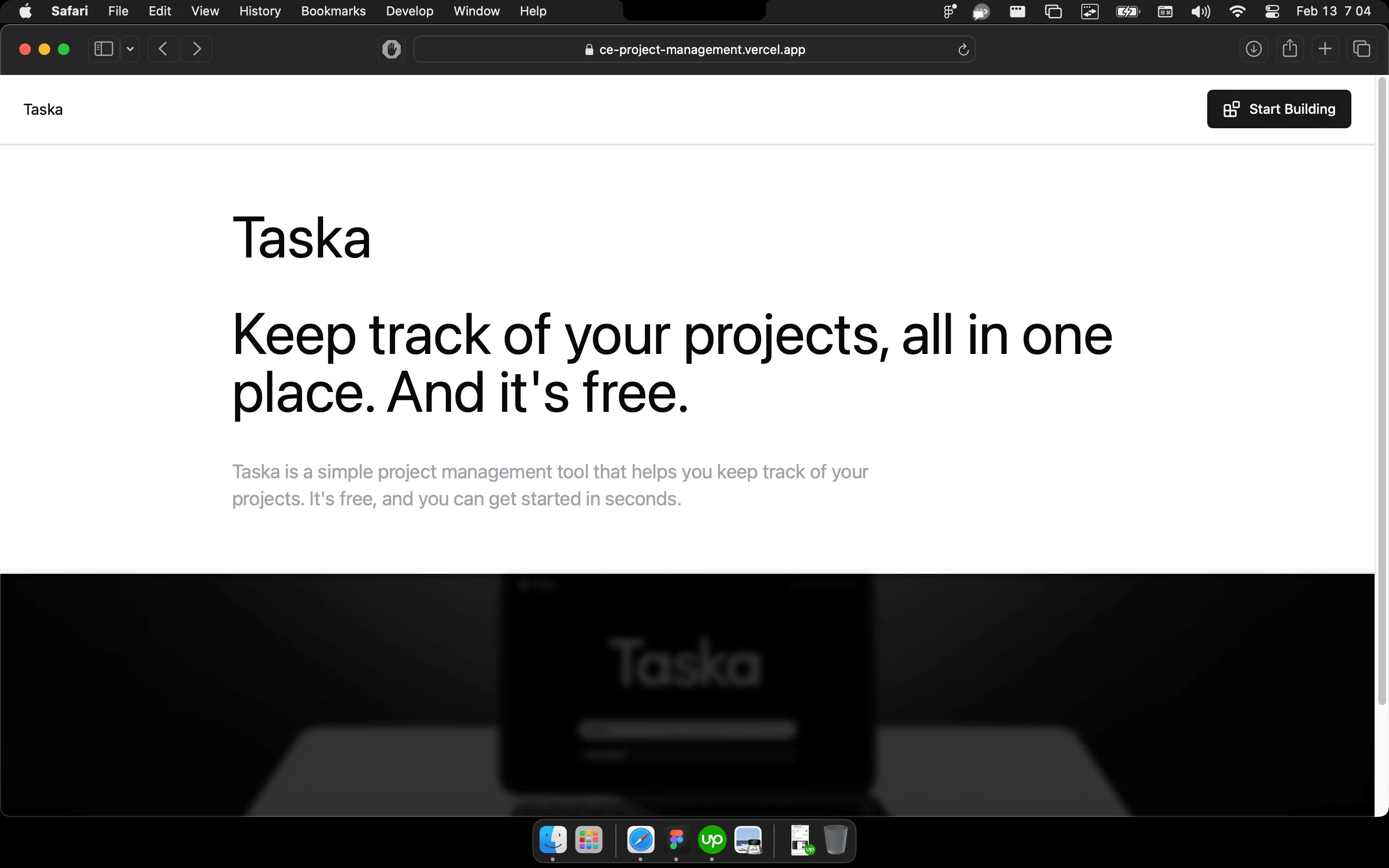 Landing Page.