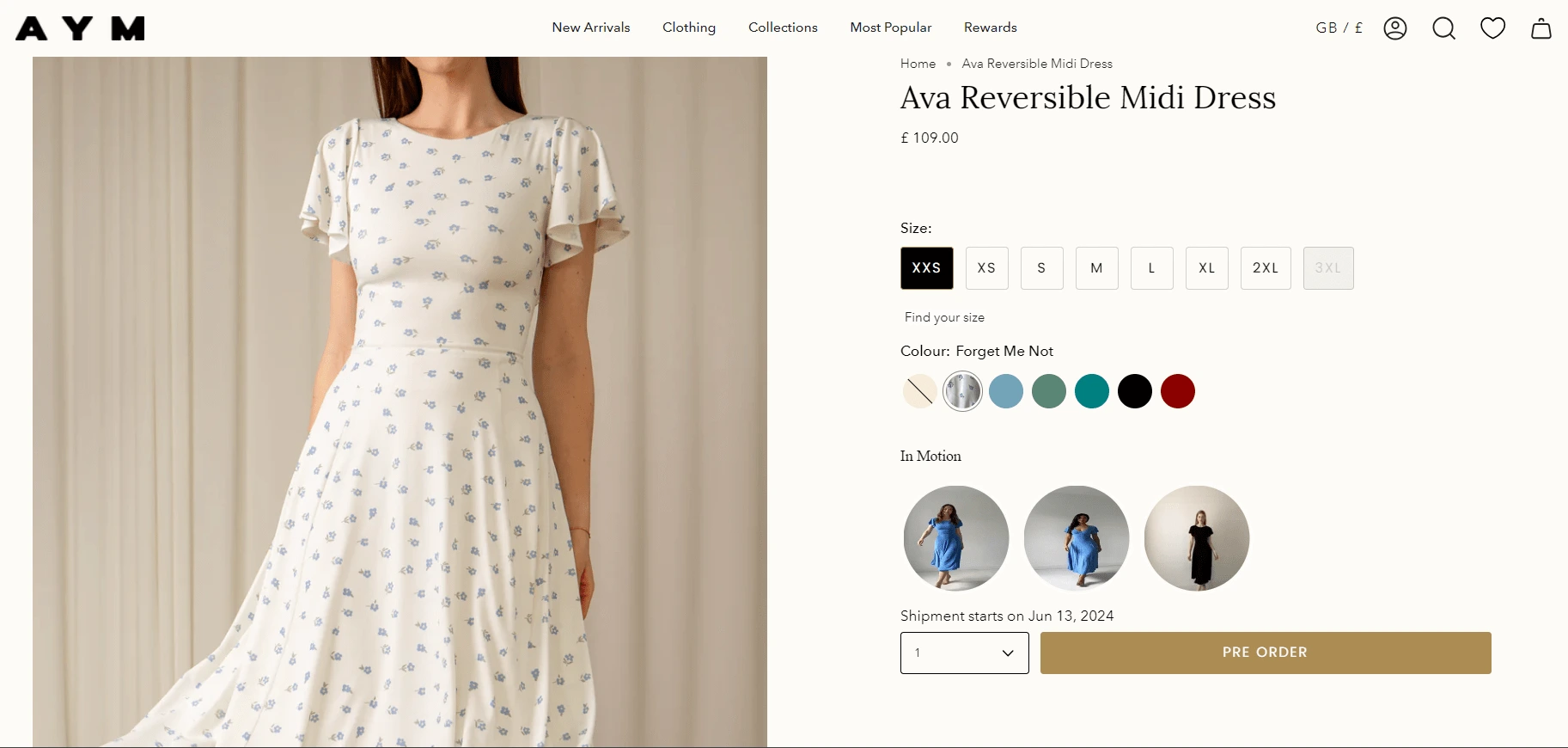 product page