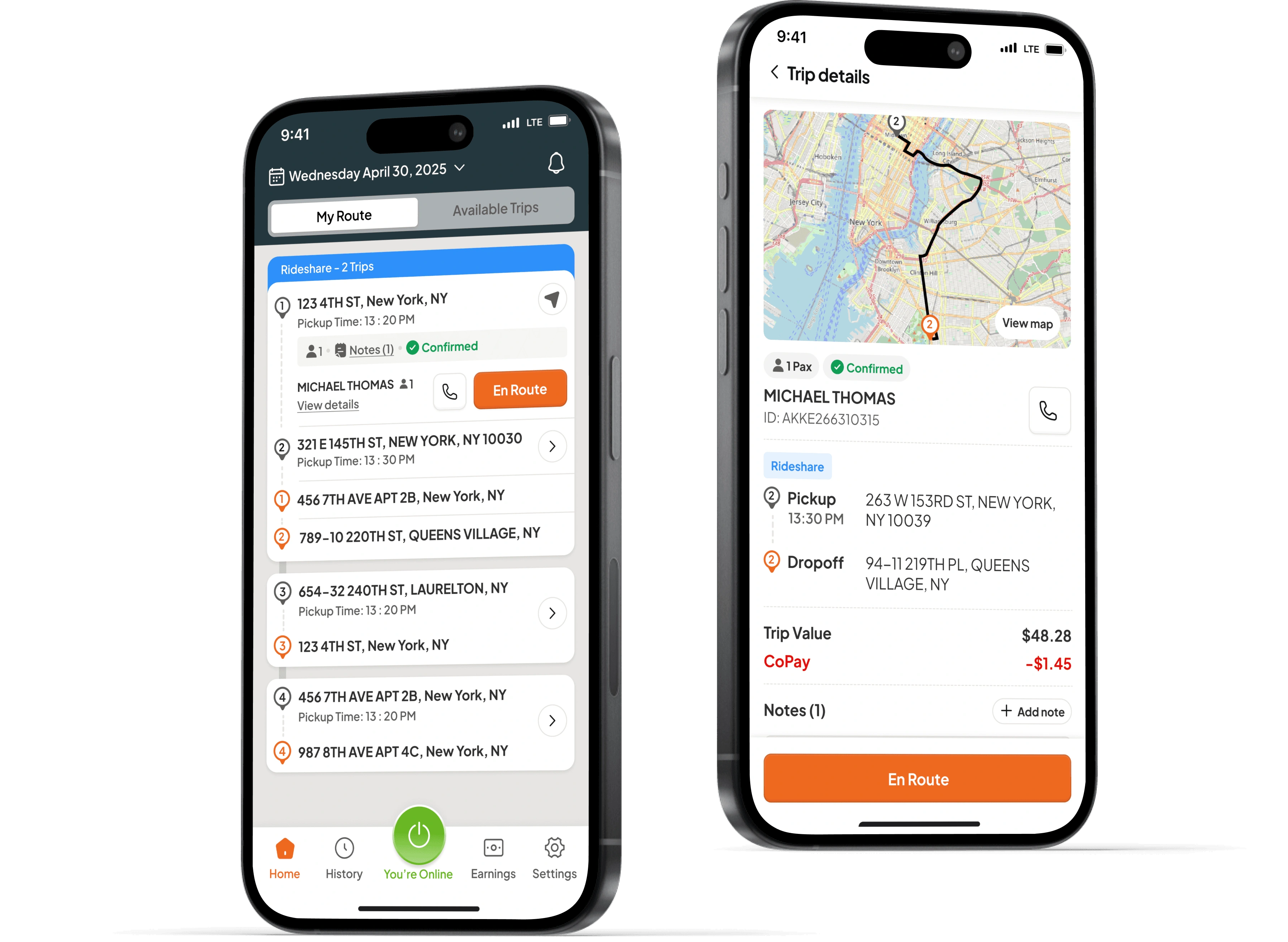 New Driver App Mobile Experience