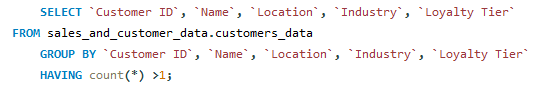 removing duplicates