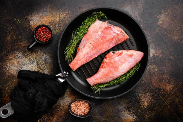 Red Bream Fish in a pan