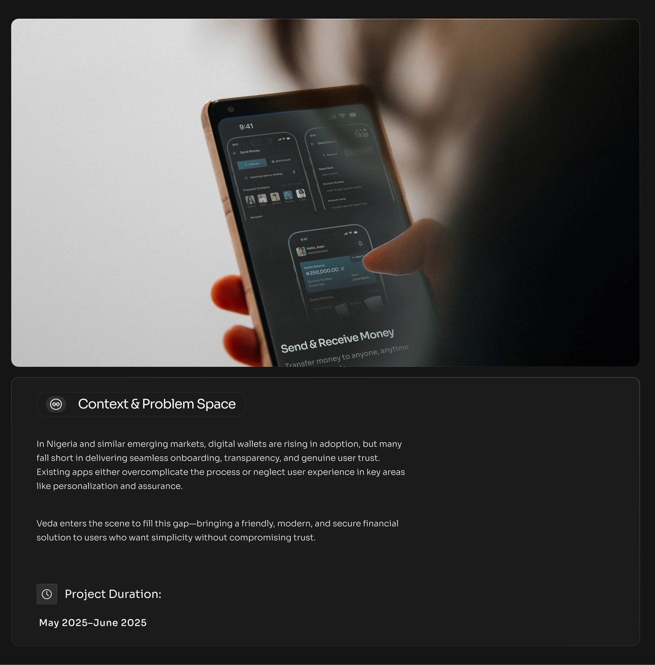 Inconsistent financial platforms and a lack of intuitive design in mobile banking apps make it difficult for users to manage their money efficiently. Users often juggle multiple apps, face hidden charges, and struggle with understanding how to navigate complex interfaces.