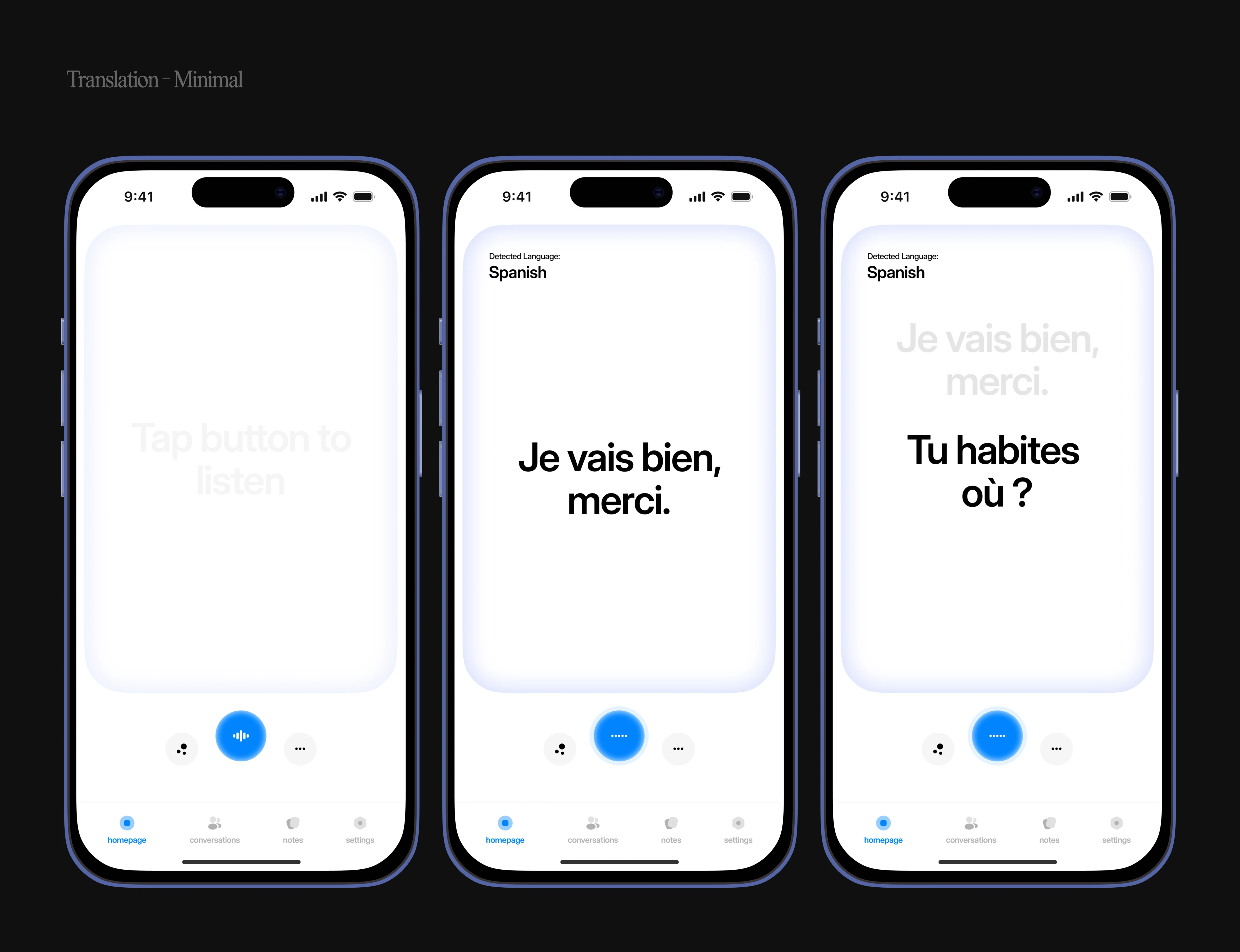 Translation - Minimal