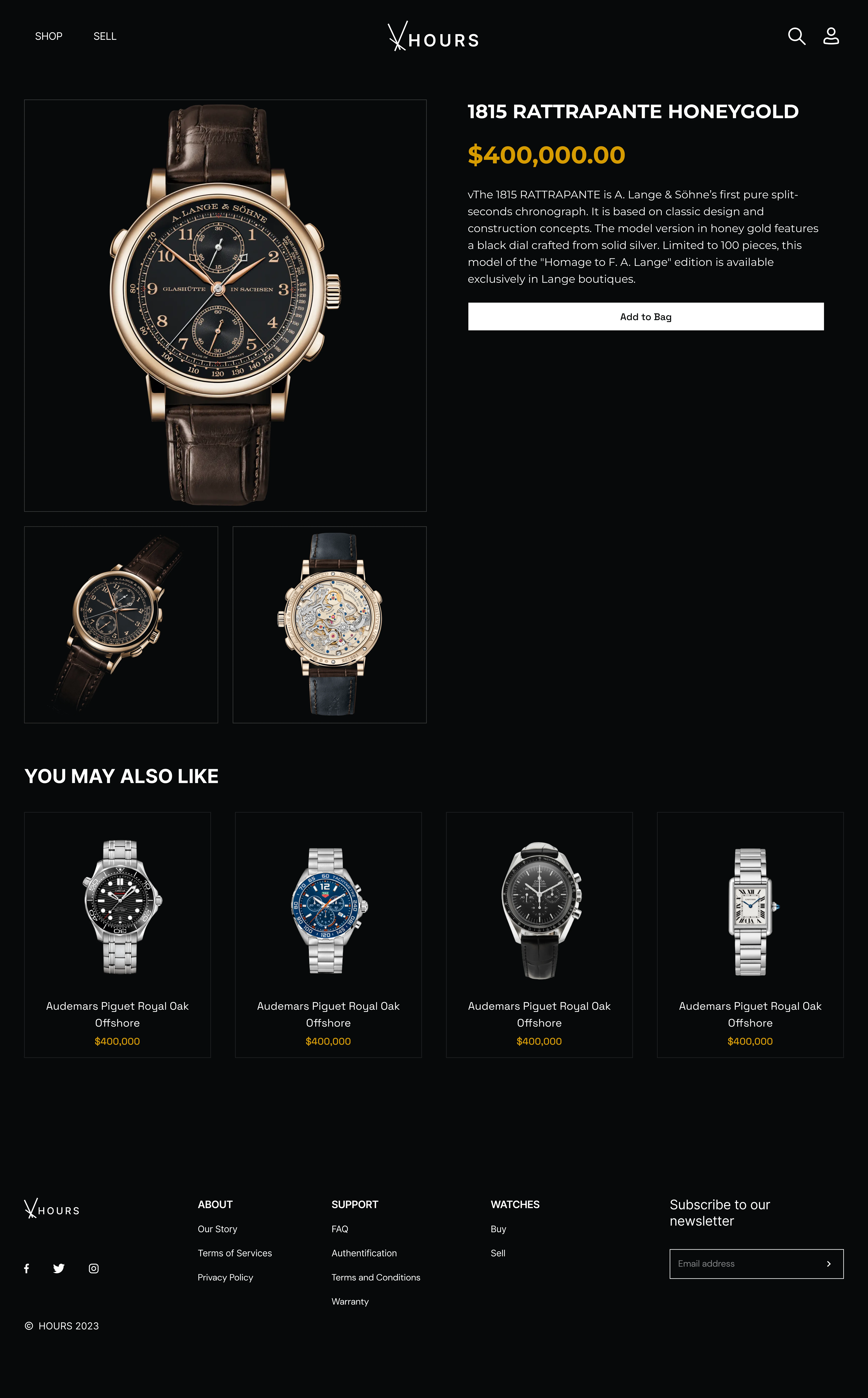 Watch Information Page 