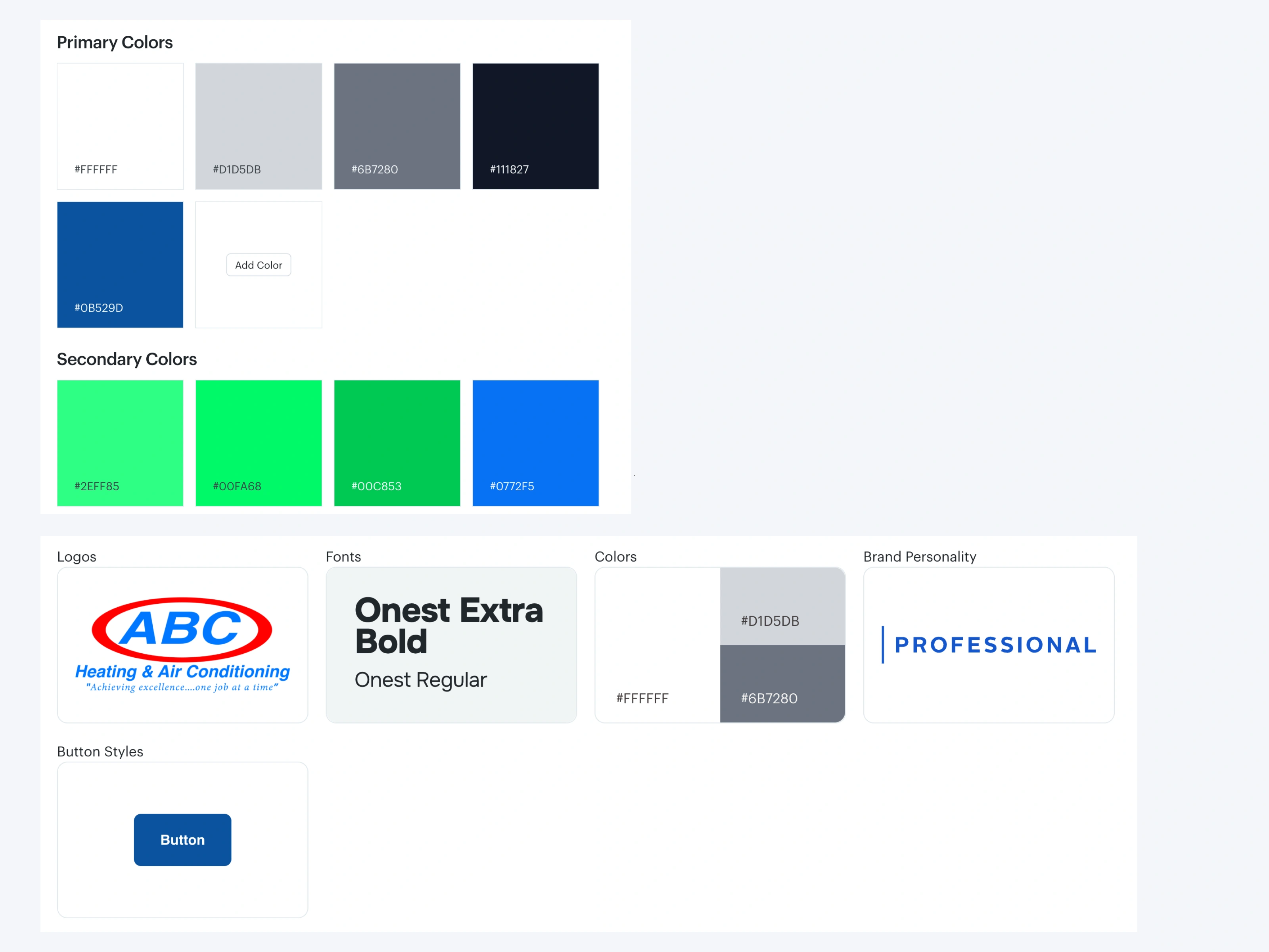 Base styles organized for marketing and email design.