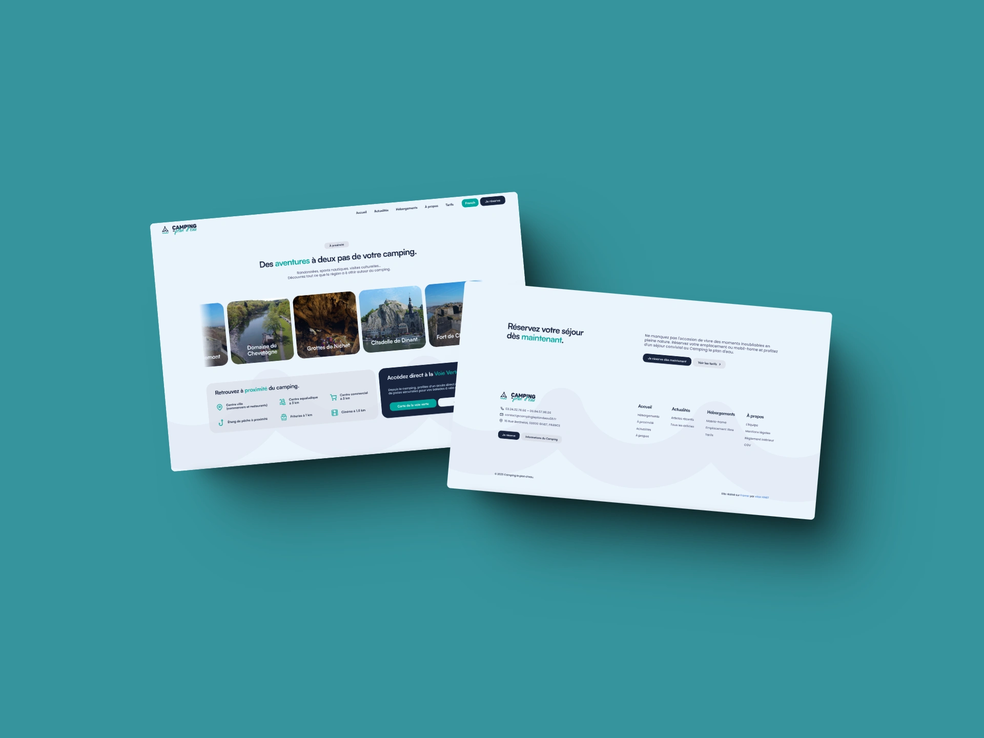 Blog and footer