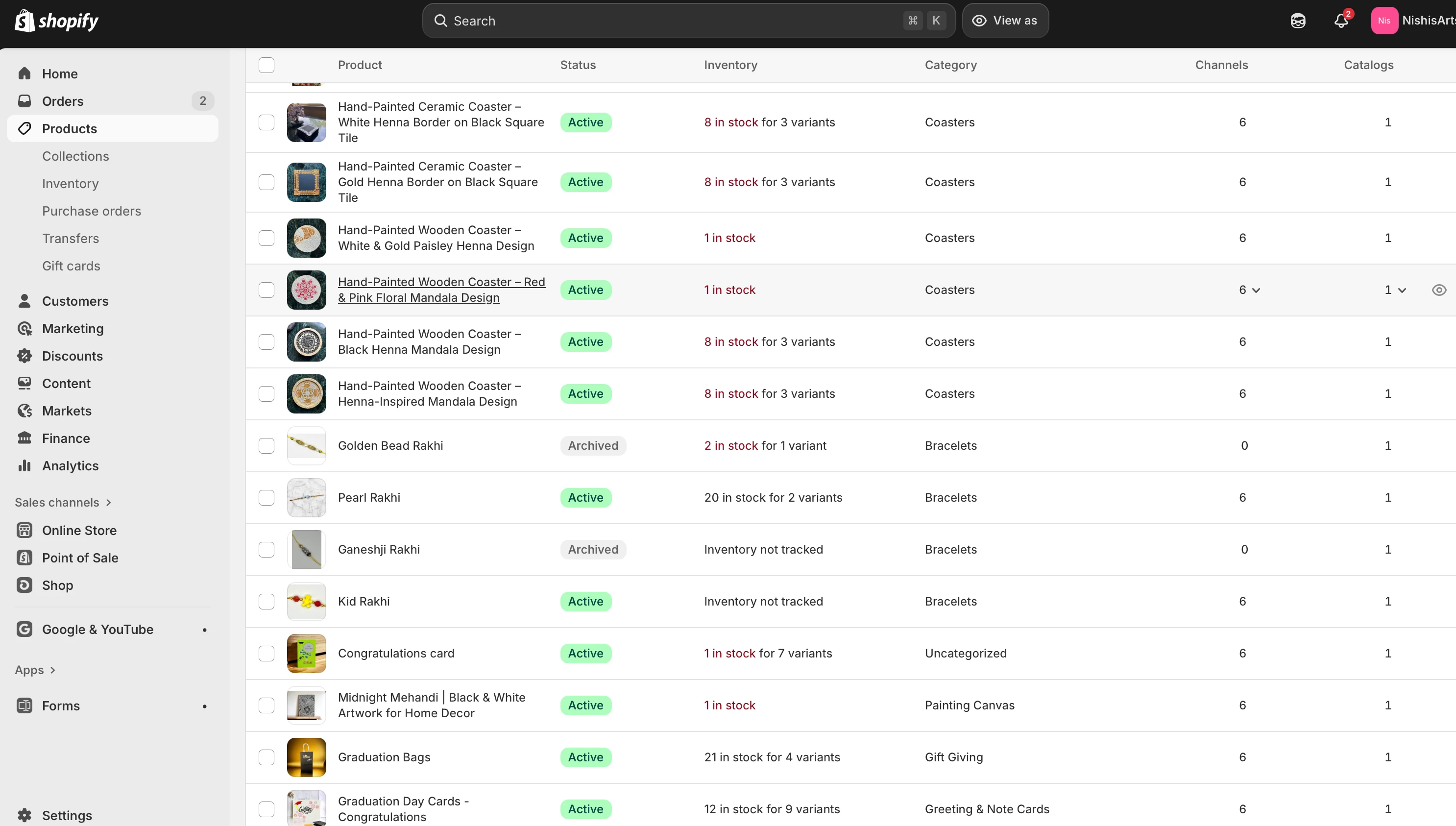 Inventory Creation + Maintenance 