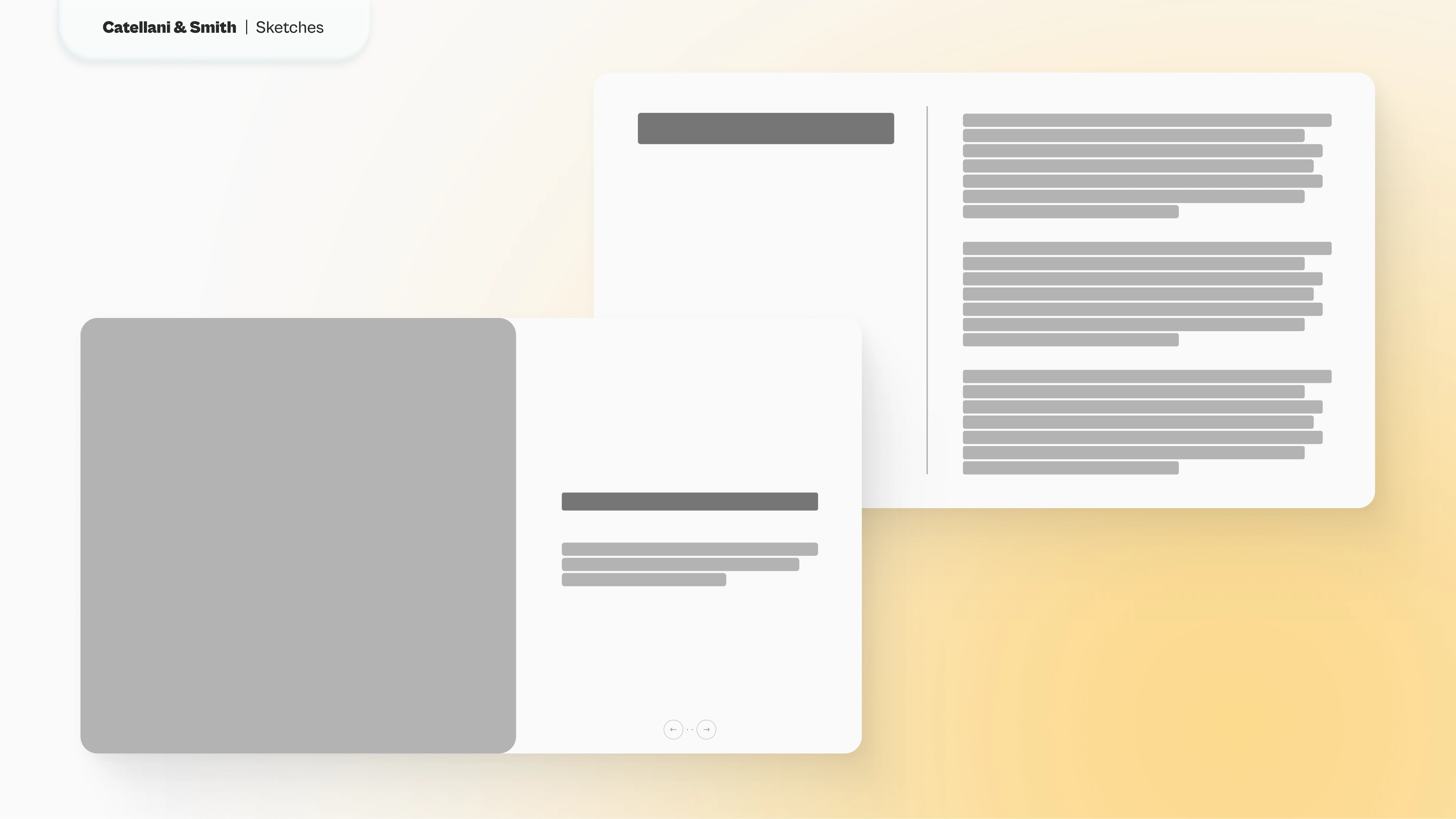 Sketches of Image and Text Blocks
