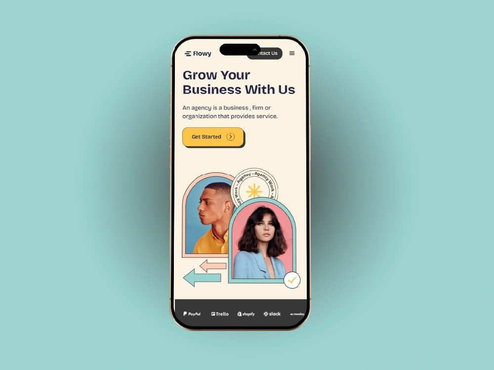 **Flow – Web Services Website**
mobile view