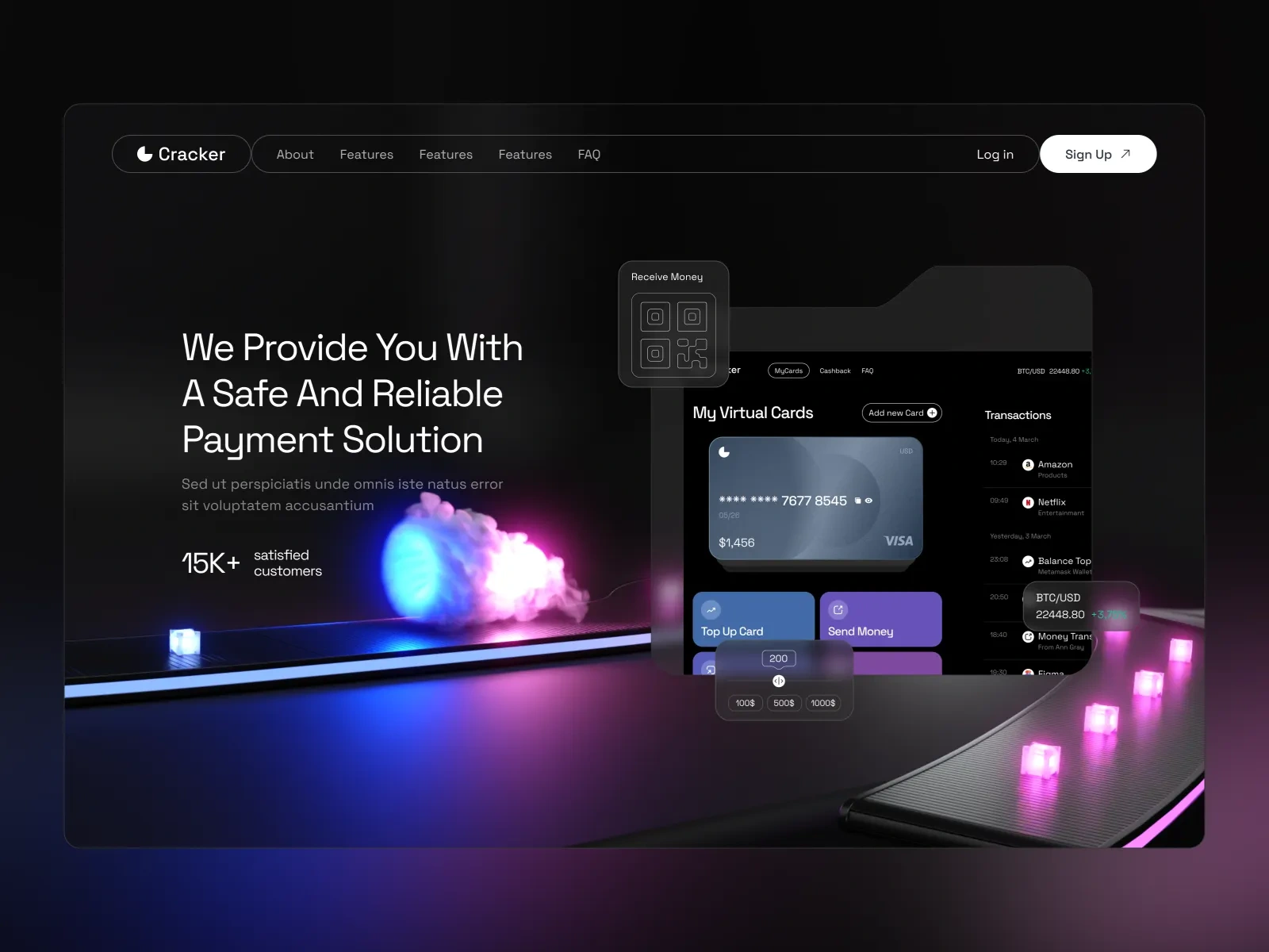 Cracker — Cyber Security SaaS Web Design & Development | Awaiz Kazi