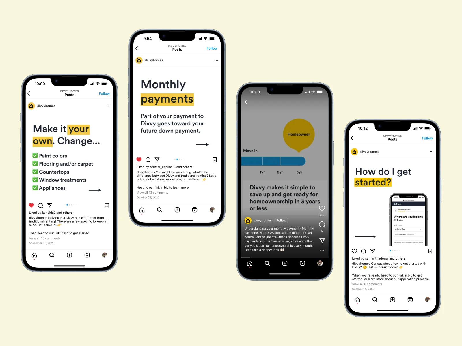 Educational content and copy for Divvy's social channels