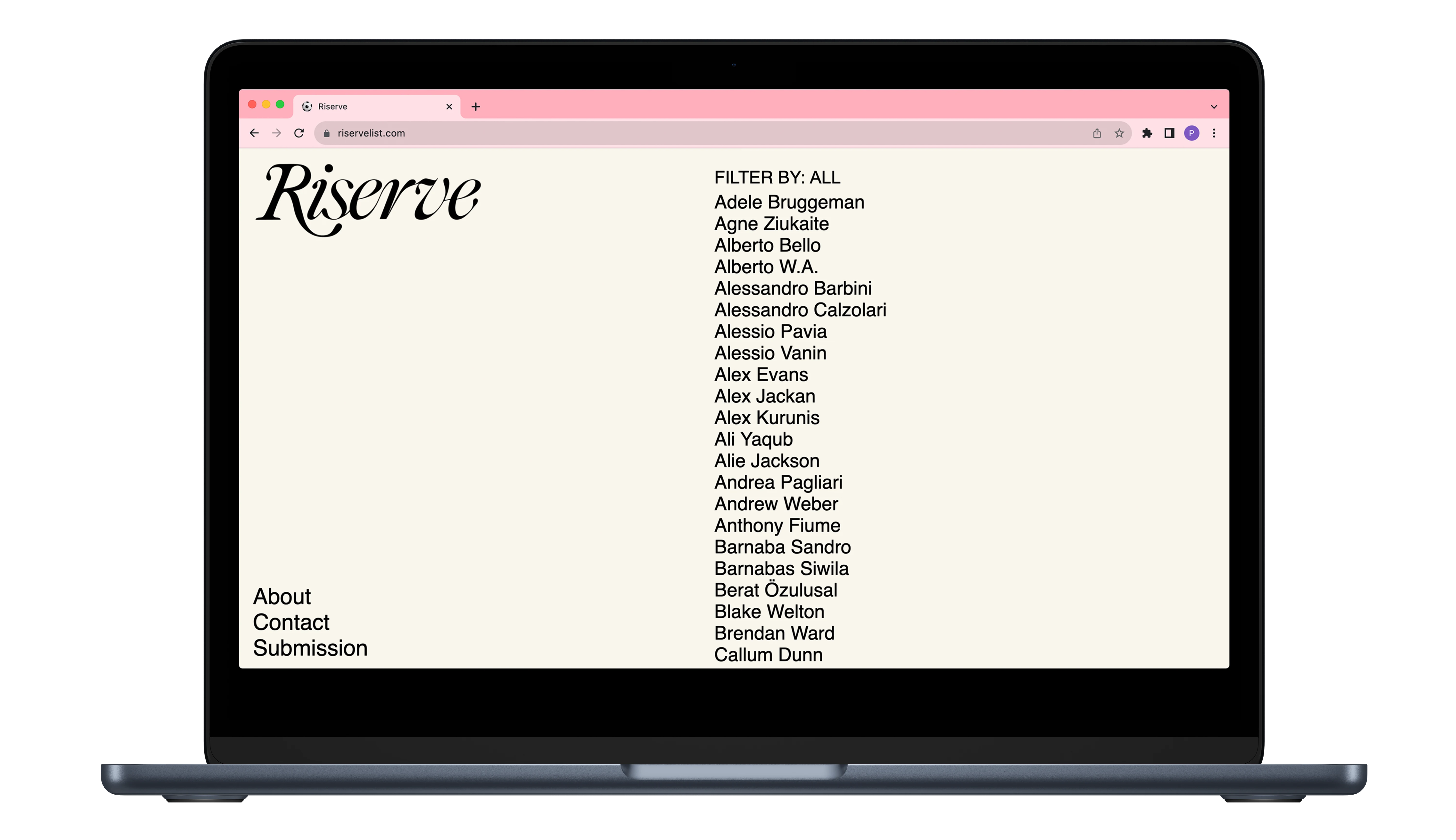 WEBSITE MOCKUP - HOMEPAGE