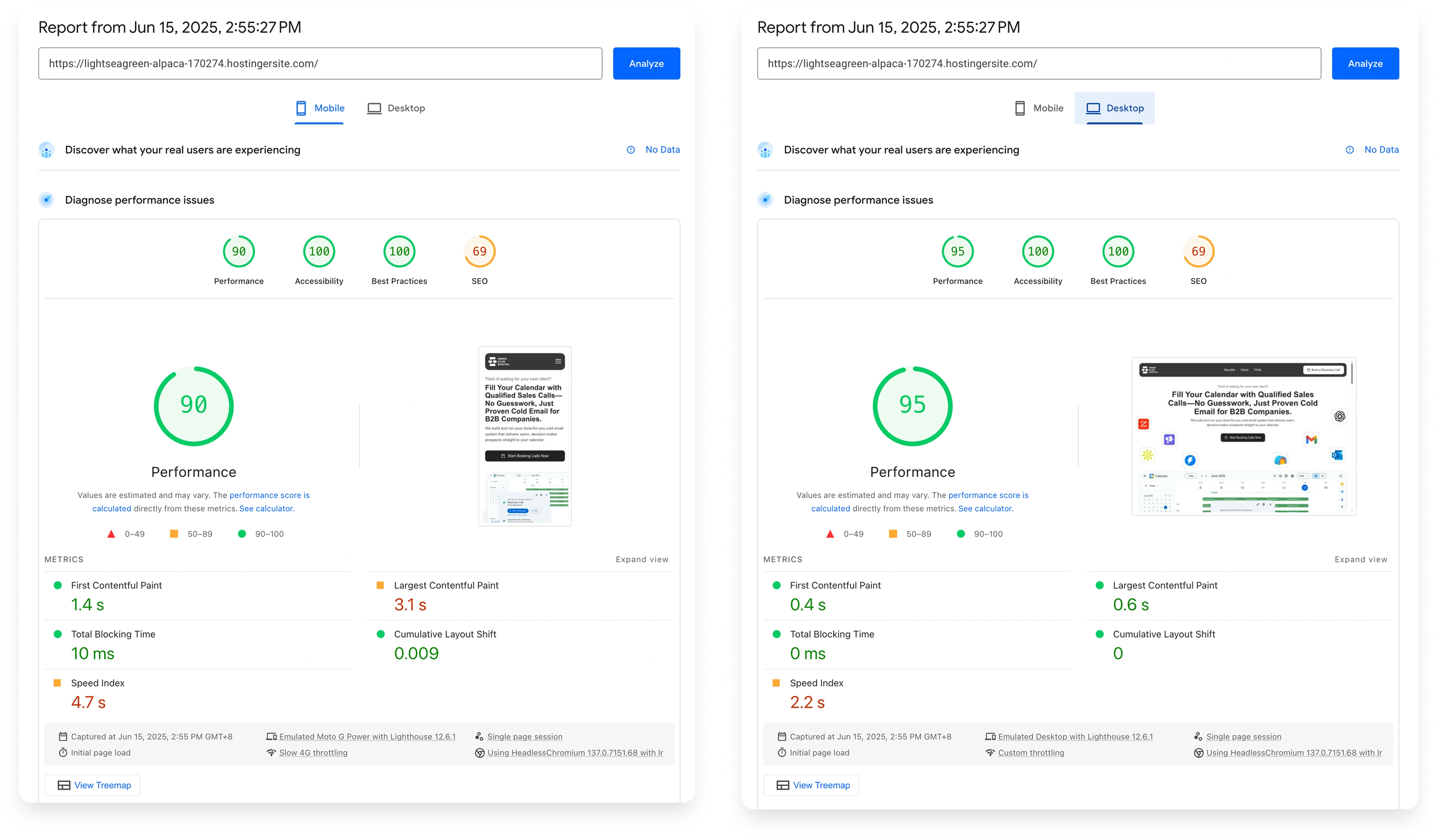 Google Page Speed Insights
