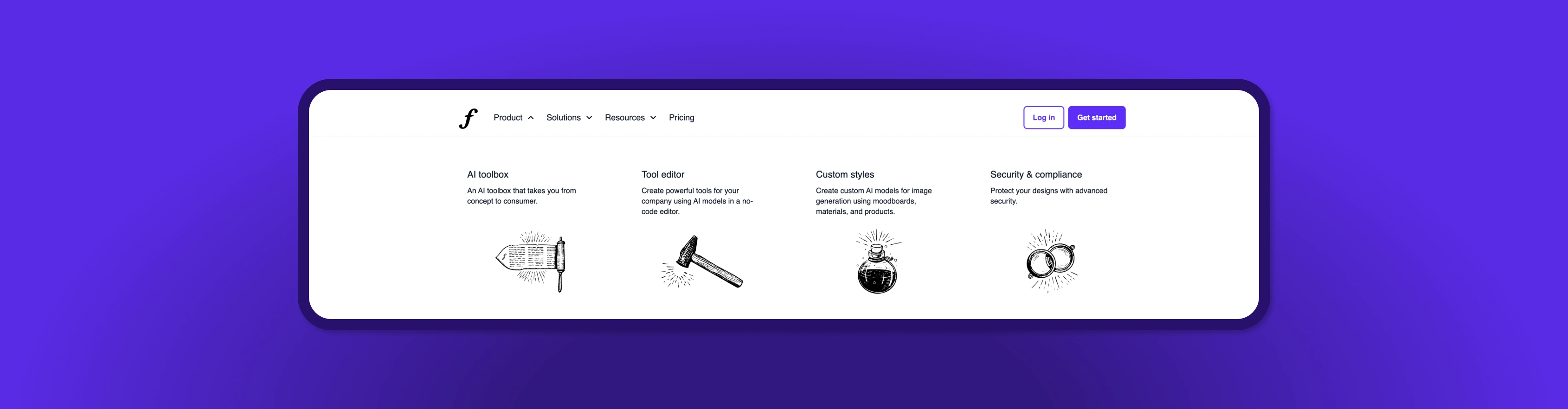 Product menu detail