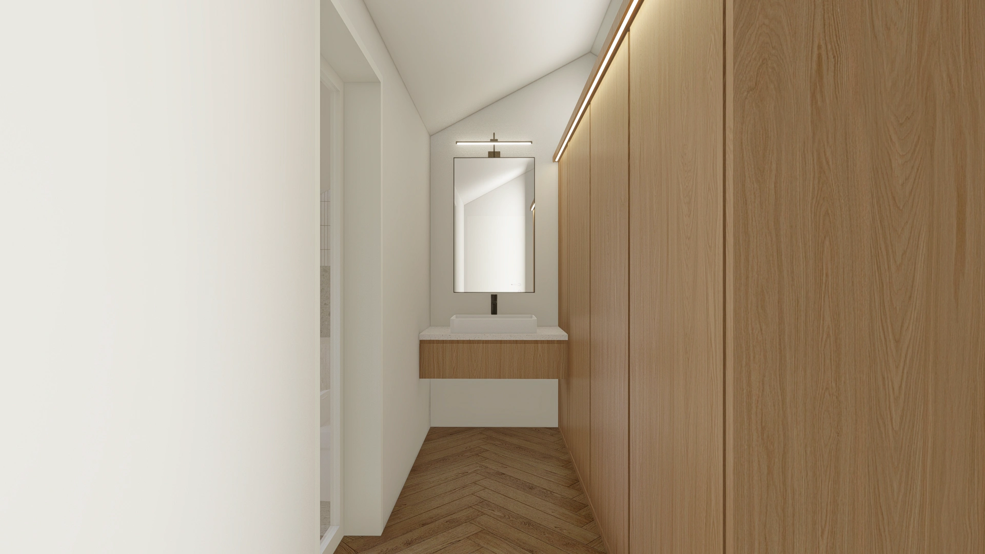 Walk-in Closet (as a divider between the sleeping area and the ensuite)
