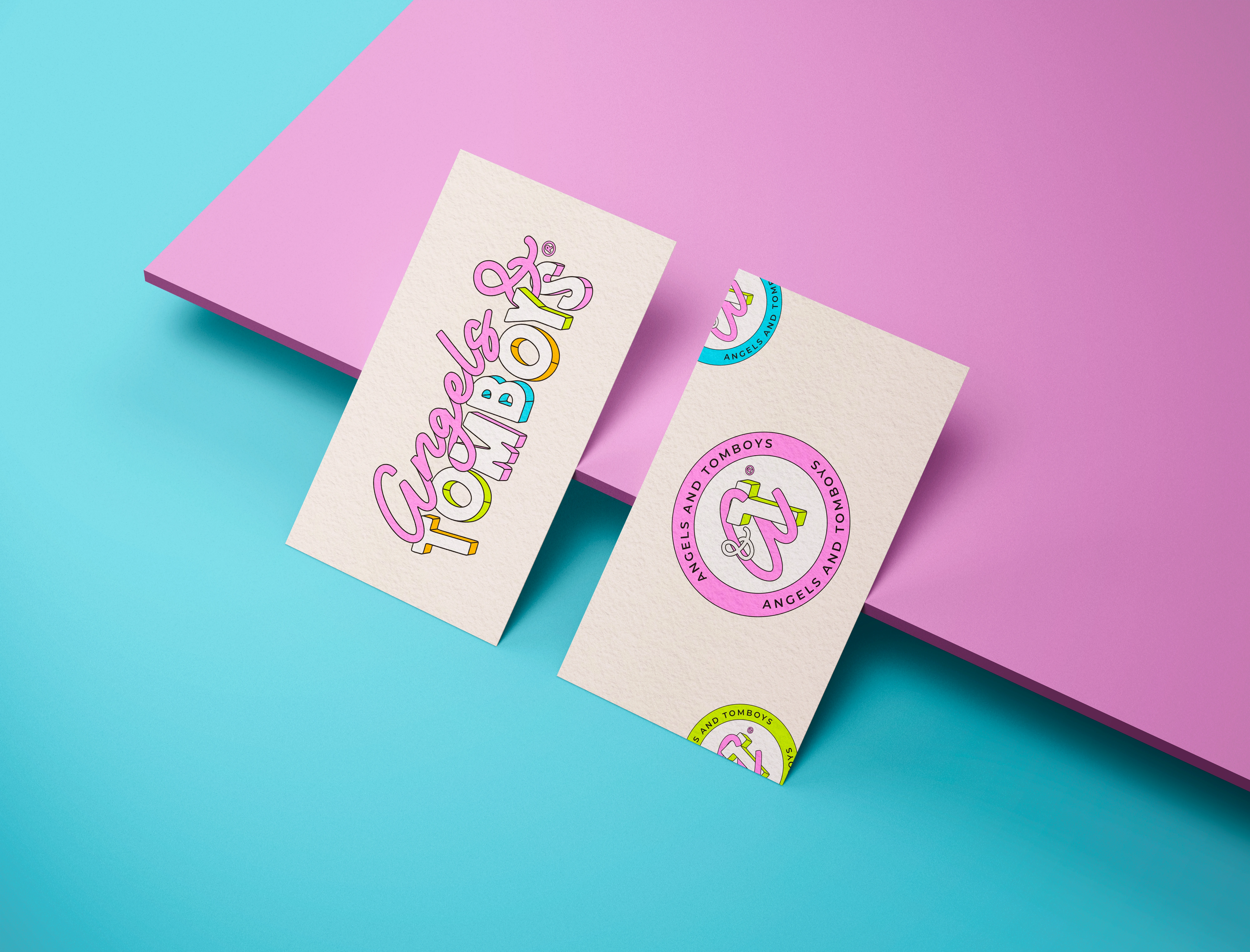 Business cards to show off primary logo and a brandmark