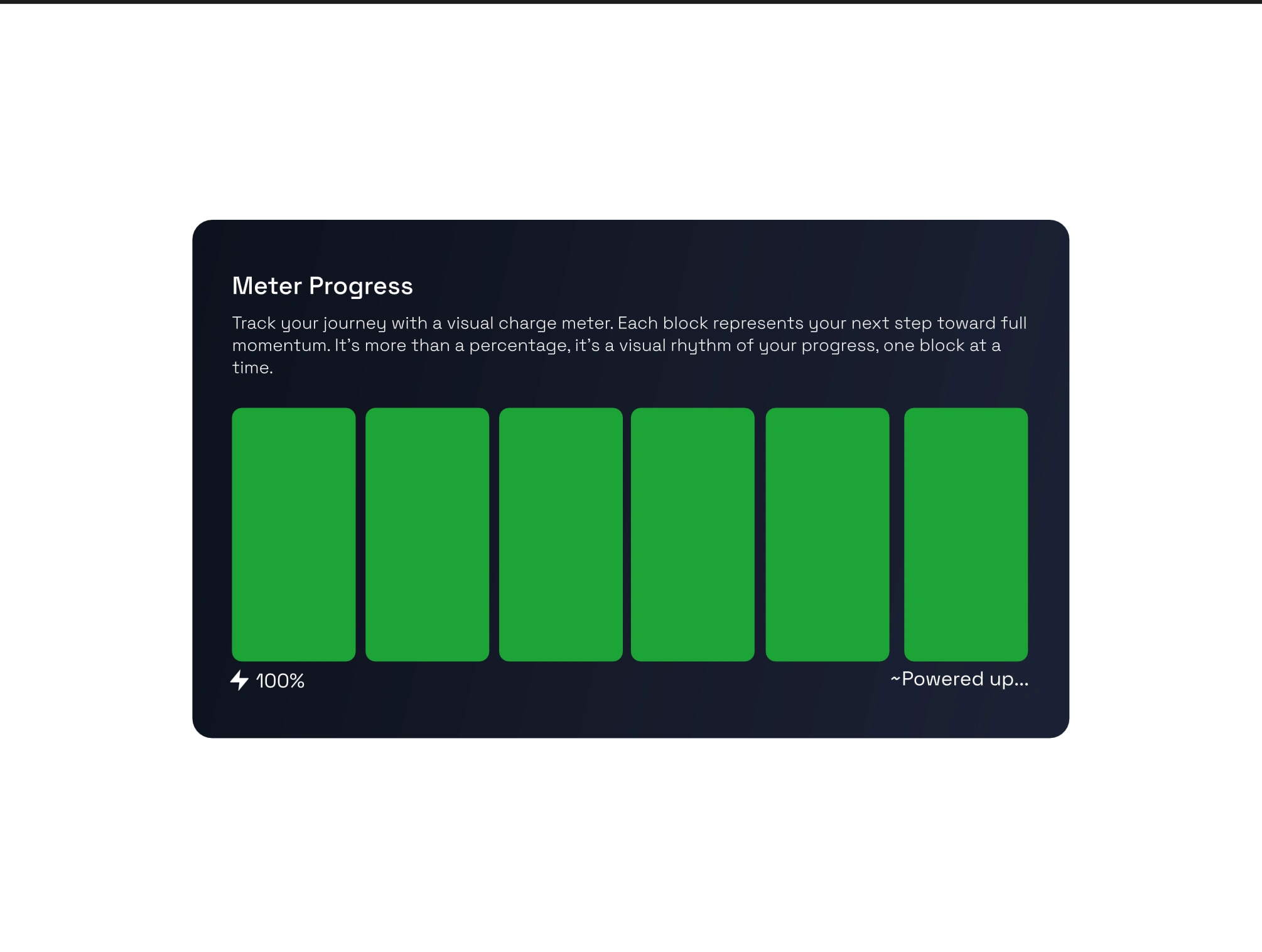 Meter Progress UI