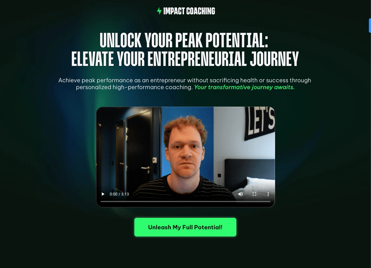 Above the fold Section