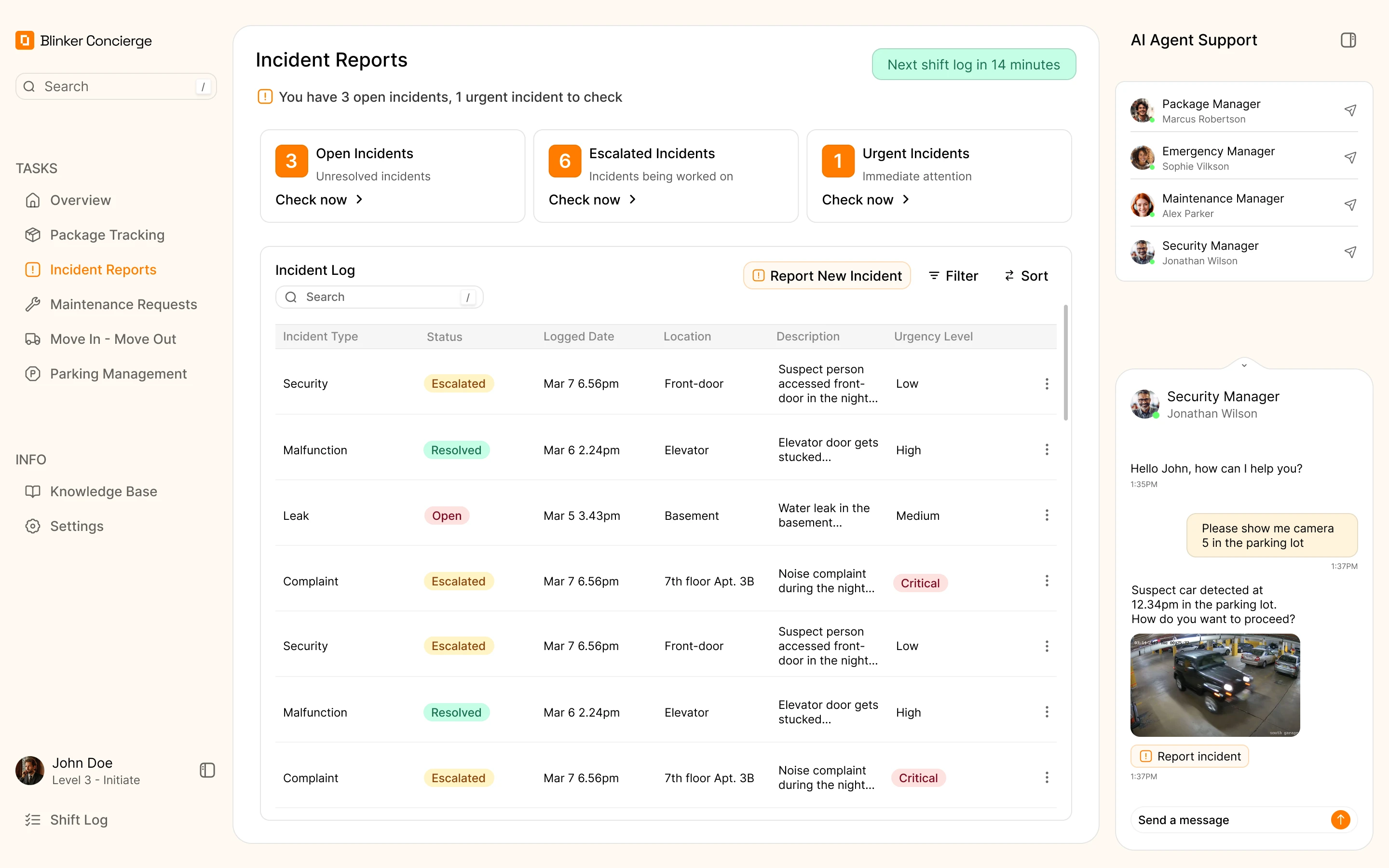 Incident Reports