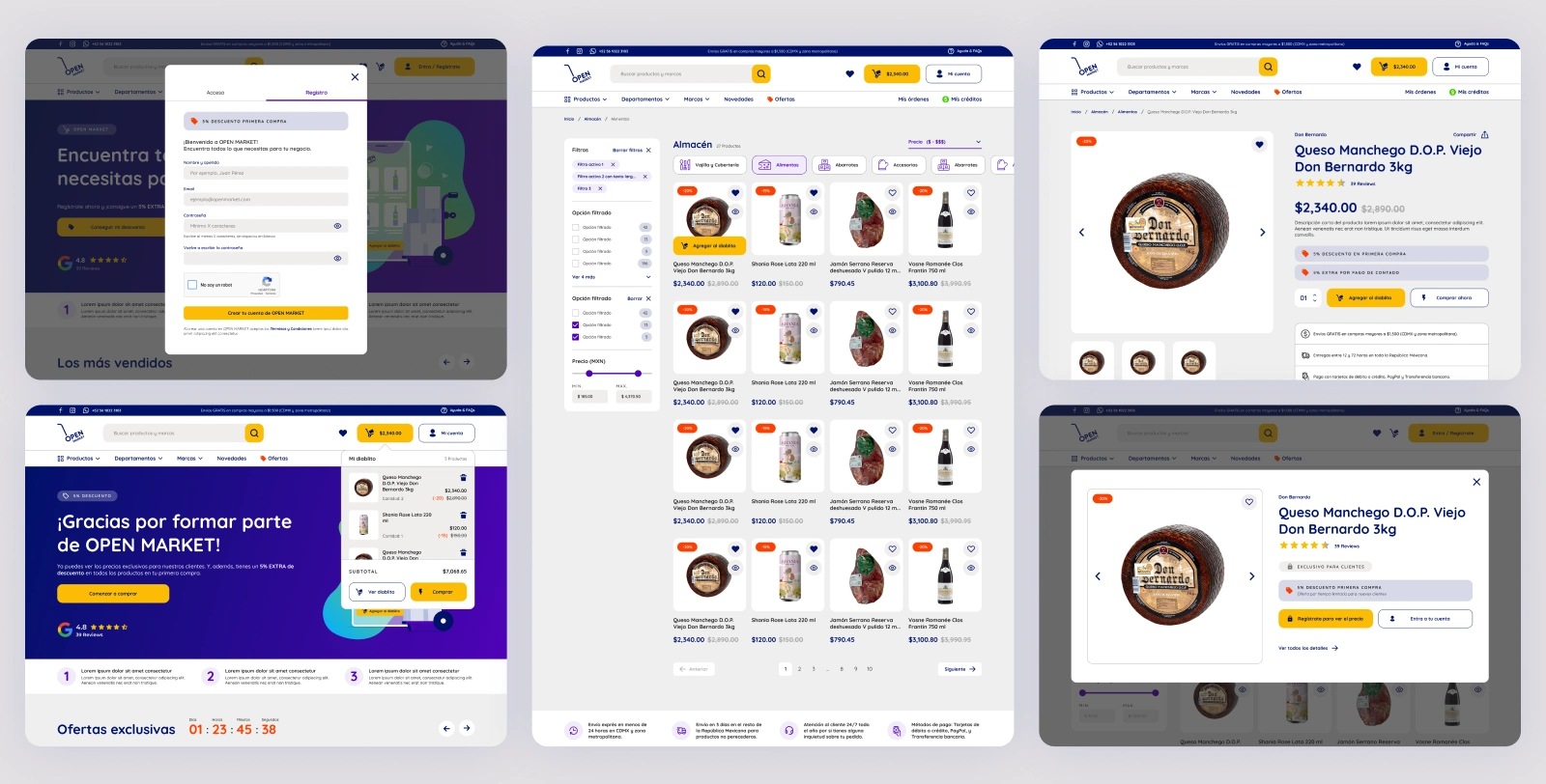 Final UI design – Desktop version